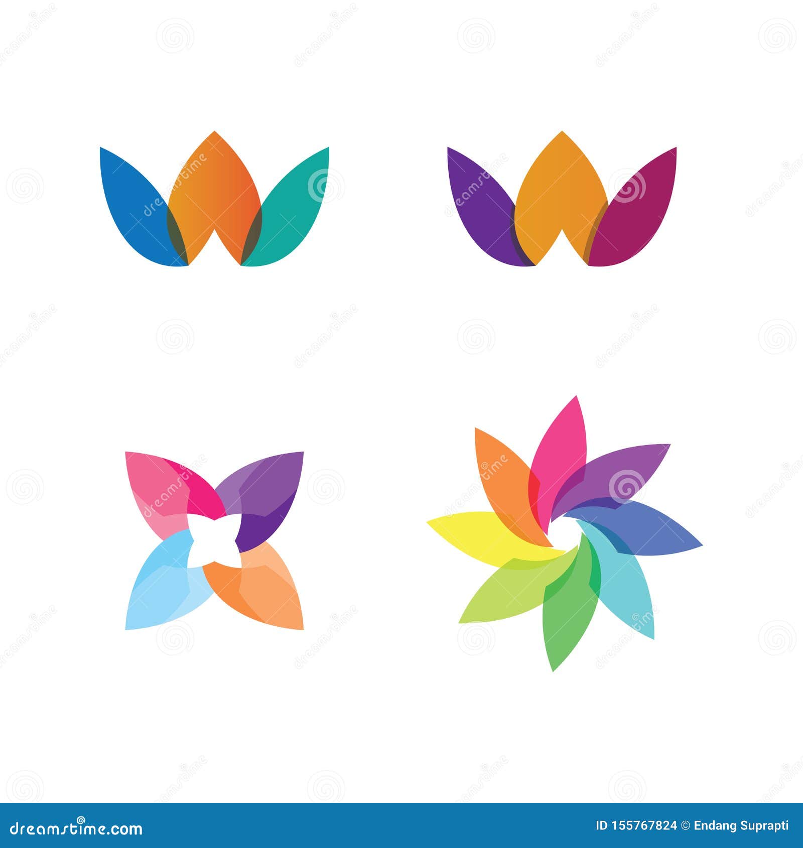Beauty Vector Blumen Design Logo Vorlage Symbol Stock Abbildung Illustration Von Vorlage Blumen