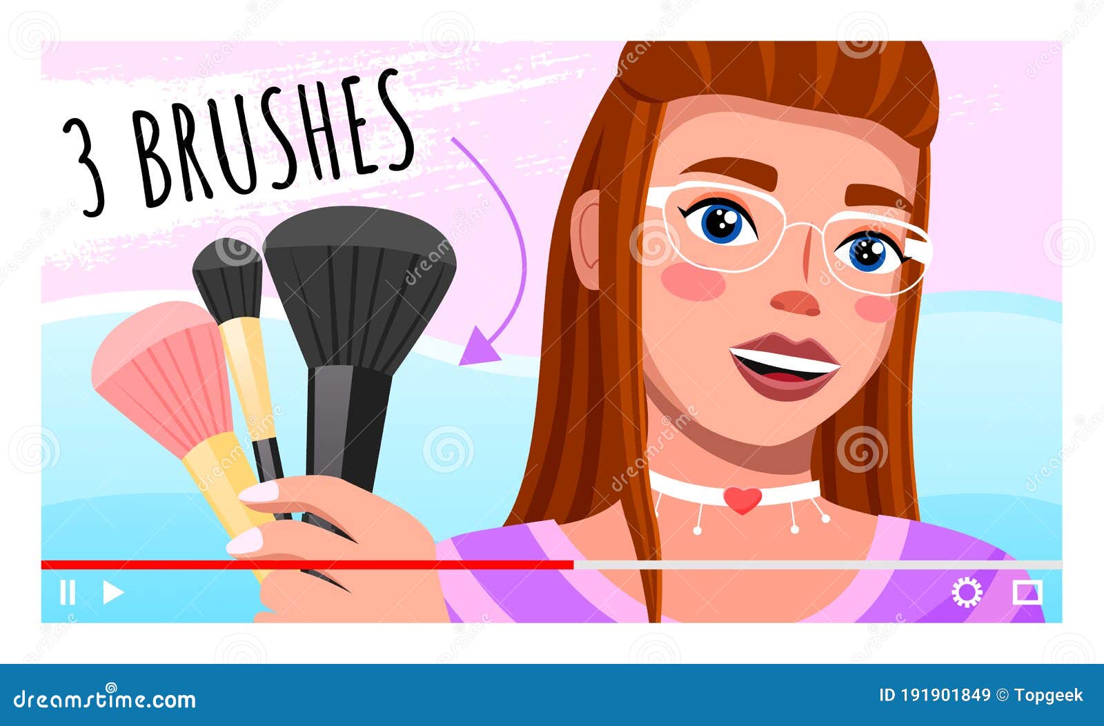 Beauty Video Blogger. Beautiful Young Woman Creating, Posting Videos about Style, Cosmetics Stock Vector - Illustration of home, internet: 191901849 Beauty Video Blogger. Beautiful Young Woman Creating, Posting Videos about Style, Cosmetics Stock Vector - Illustration of home, internet: 191901849