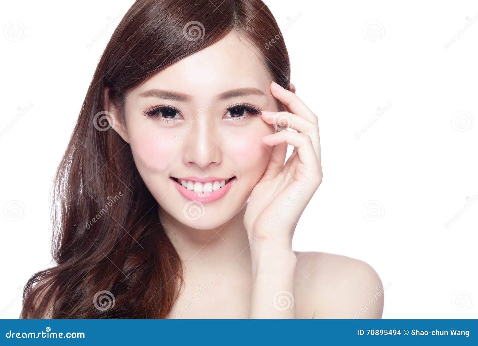 beauty woman with charming smile