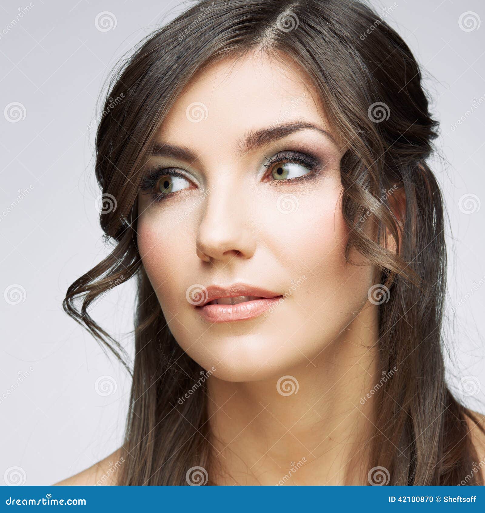 Beauty Woman Face Close Up Portrait. Stock Photo - Image of care ...