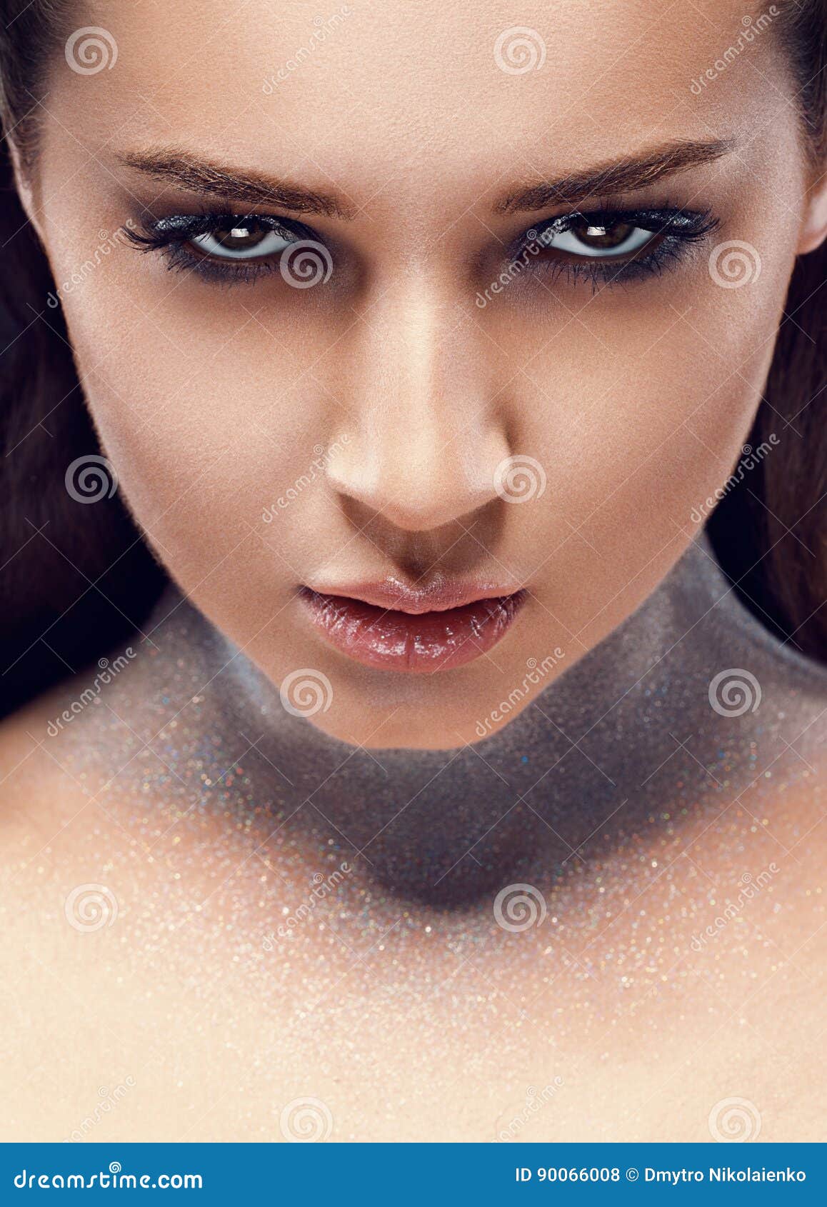 large glamorous woman facial comp