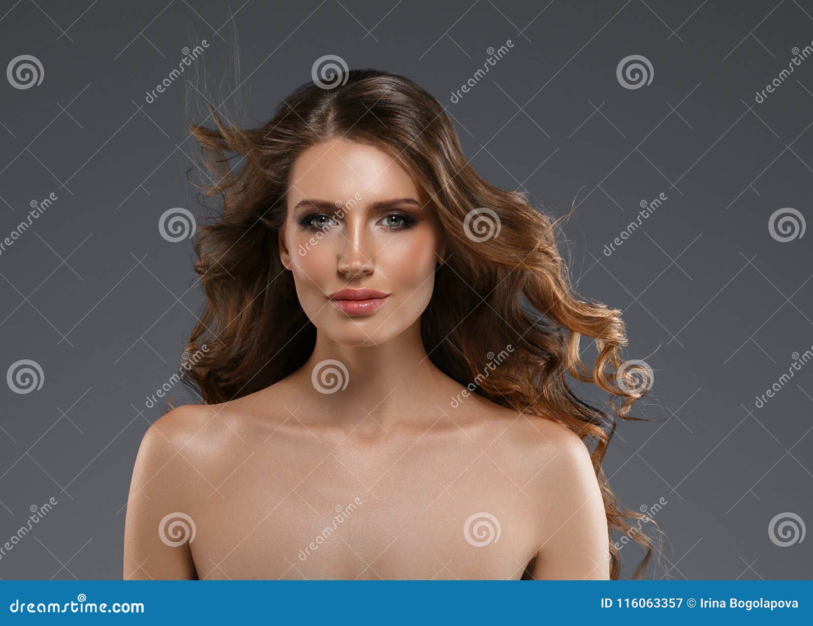 Beauty Woman Long Black Hair Beautiful Spa Model Girl With Perfect Fresh Clean Skin Stock Image 