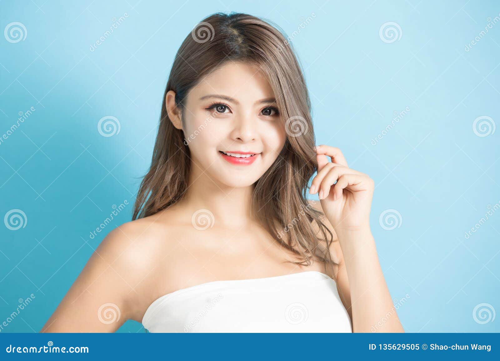 Beauty Young Skin Care Woman Stock Image - Image of face, expression