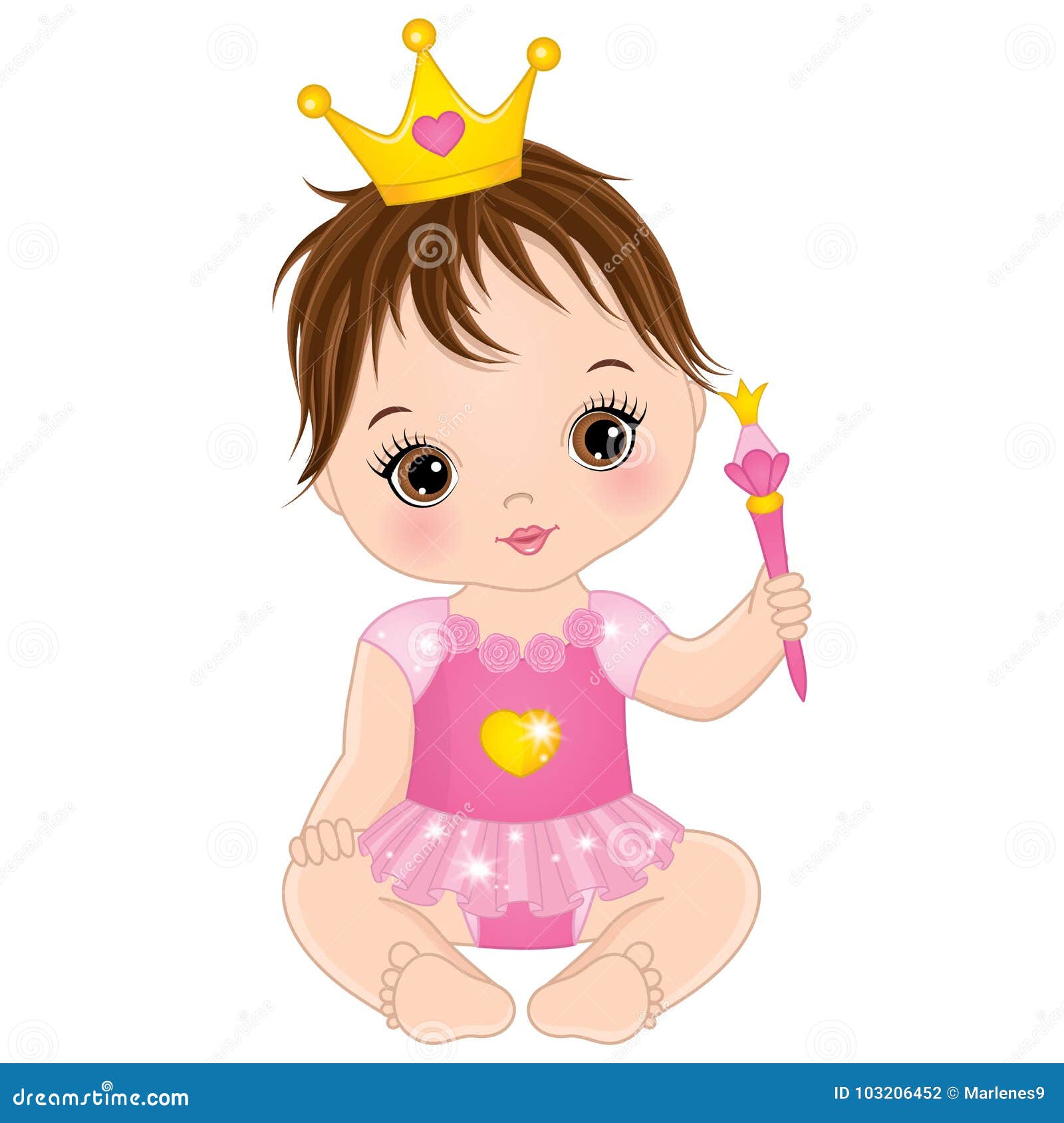5 Piezasjuego De Adorable Princesa Coreana Bebé Caricatura 
