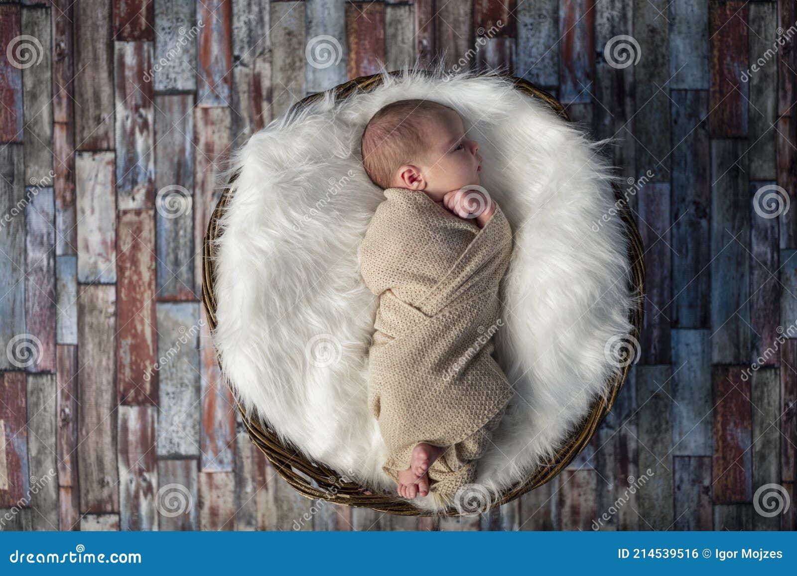 Bebe Recien Nacido Durmiendo En Canasta De Madera Foto De Archivo Imagen De Poco Infante Bebe Recien Nacido Durmiendo En Canasta De Madera Foto De Archivo Imagen De Poco Infante