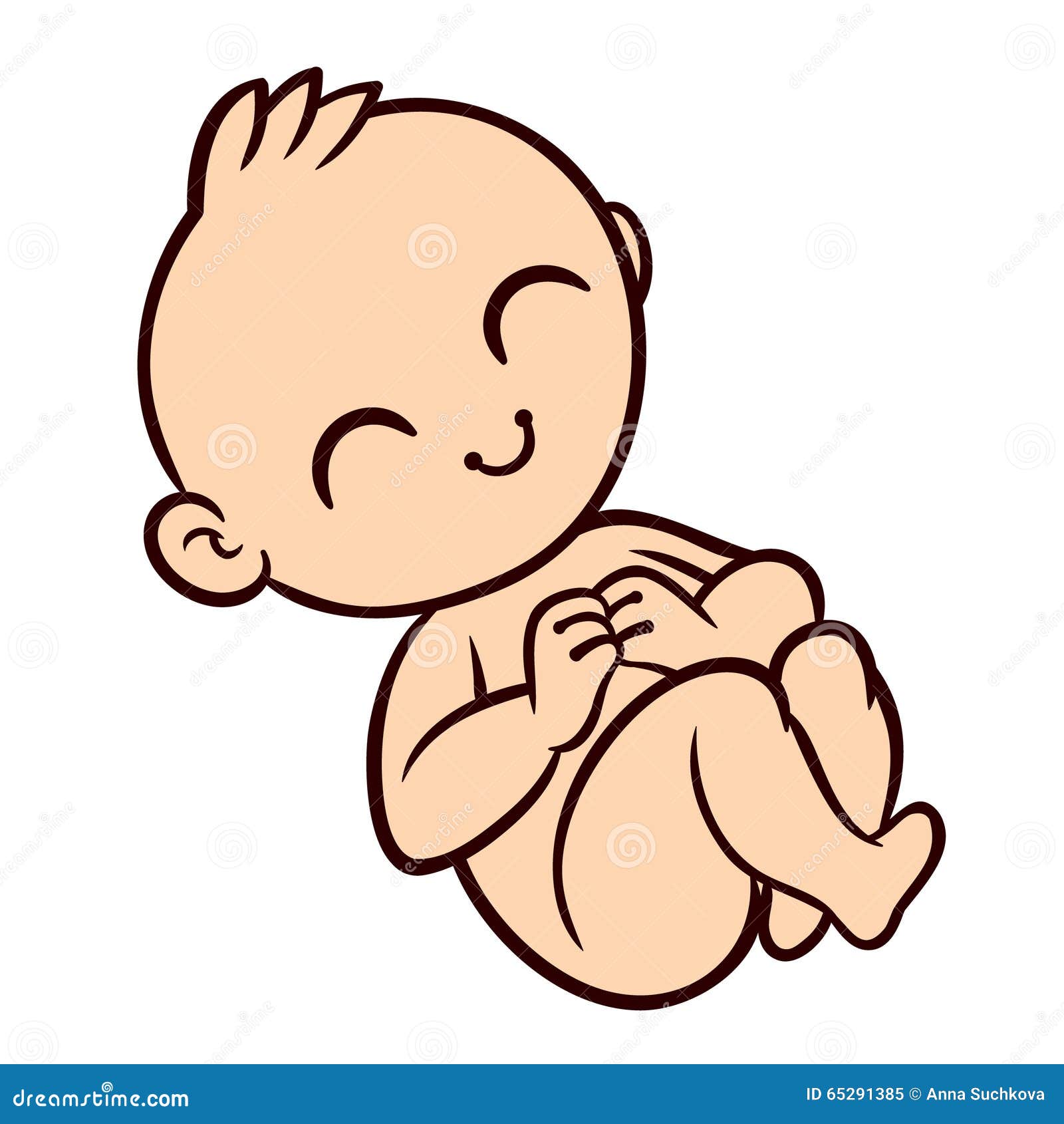 desenho de um personagem de bebê recém-nascido 5519953 Vetor no
