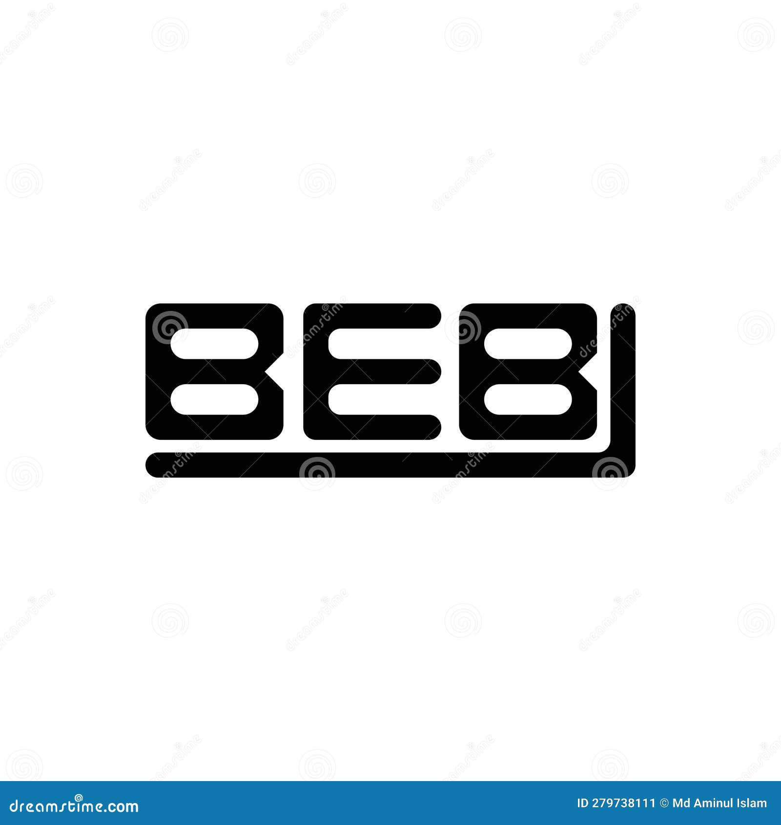 beb letter logo creative  with  graphic, beb