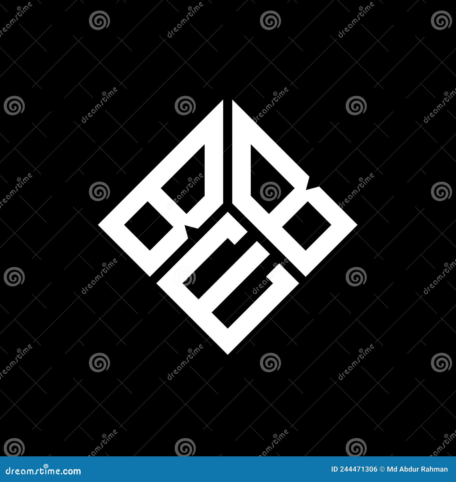 beb letter logo  on black background. beb creative initials letter logo concept. beb letter 