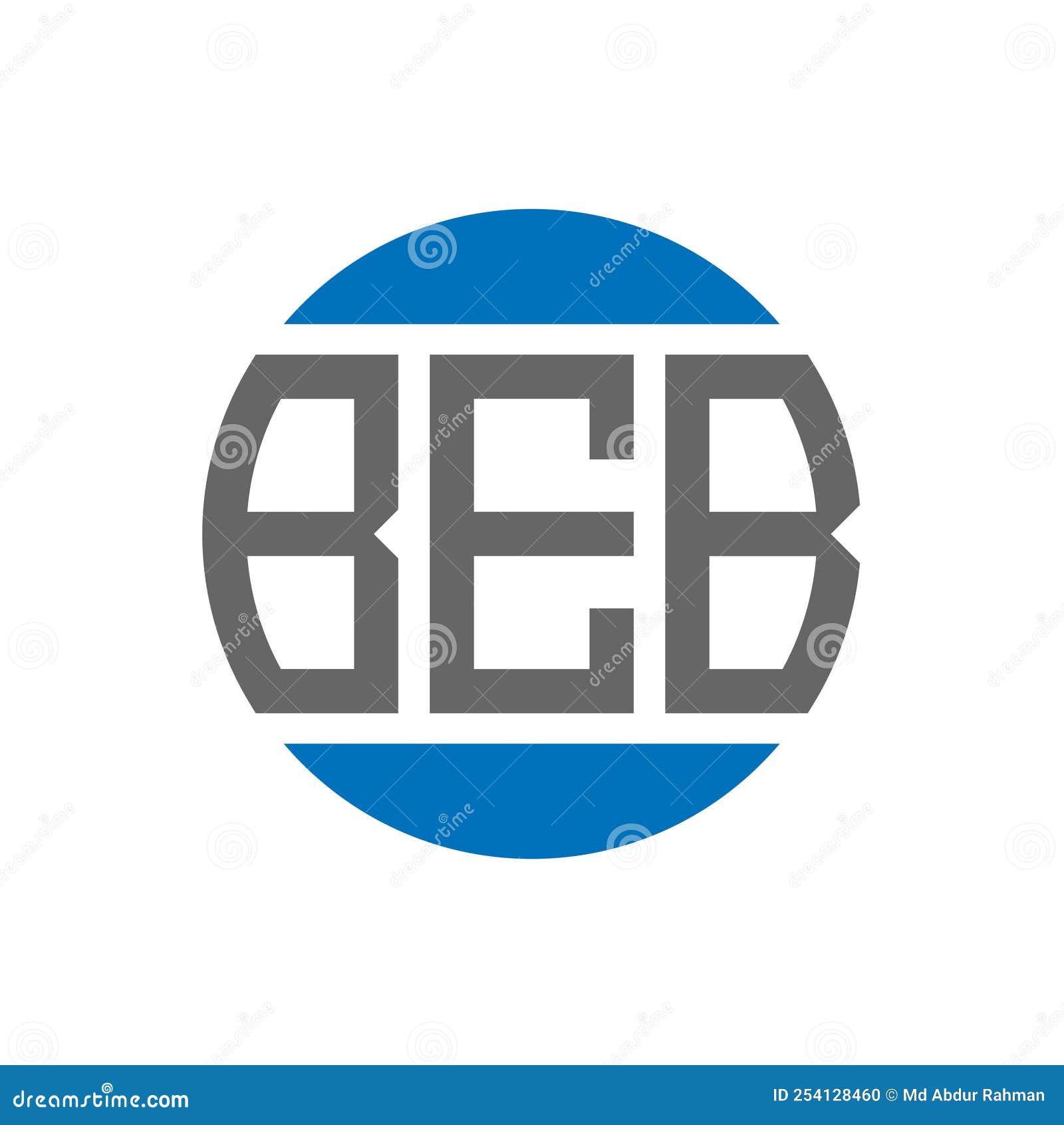 beb letter logo  on white background. beb creative initials circle logo concept. beb letter 