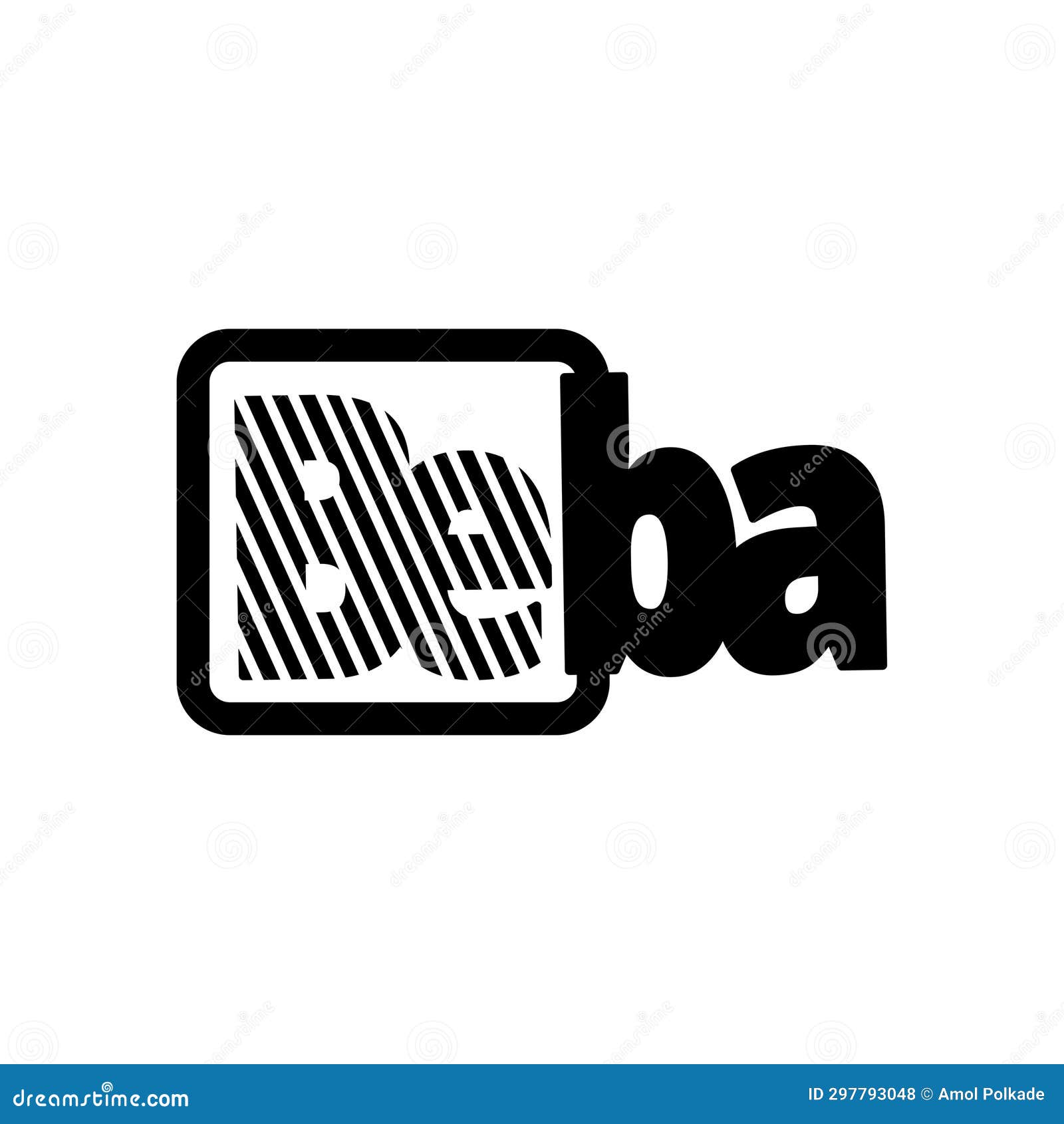 beba brand name initial letter monogram