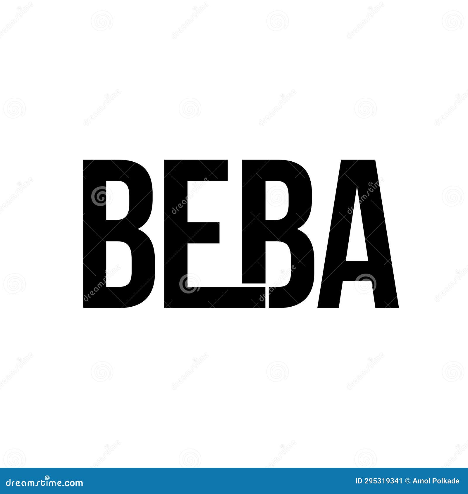 beba company brand name initial letters icon