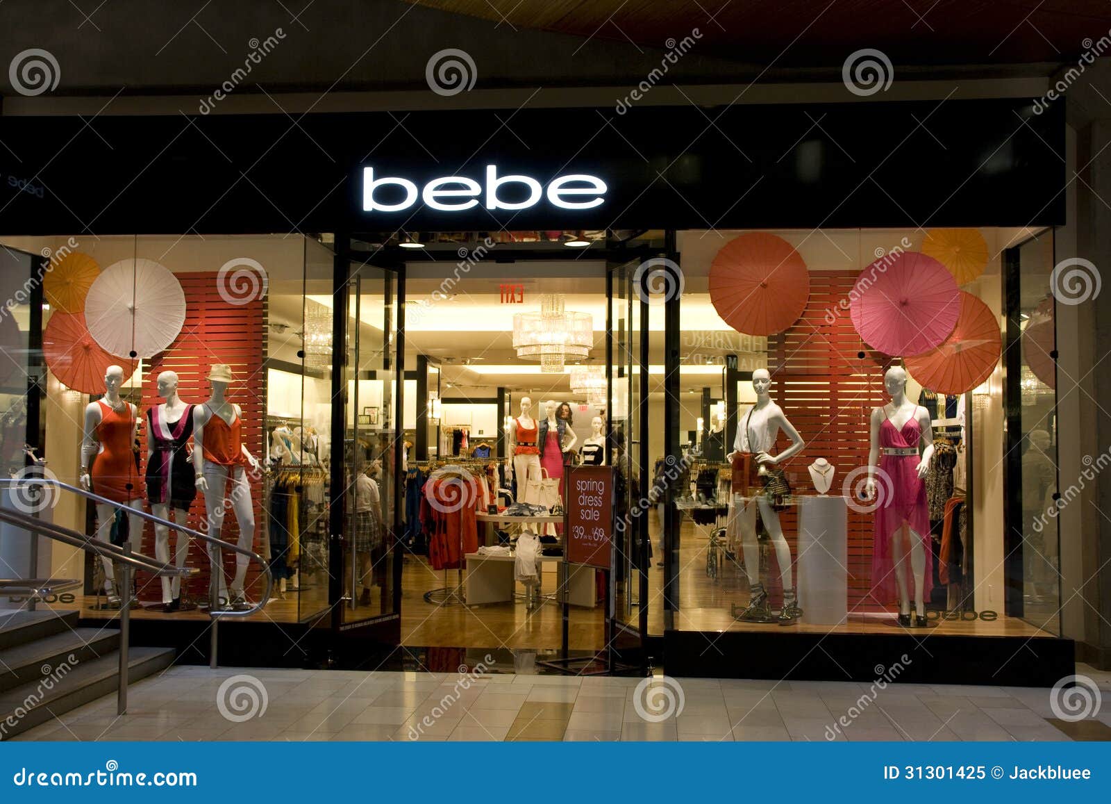 Bebe Clothing Store Editorial Image Image Of Lighting