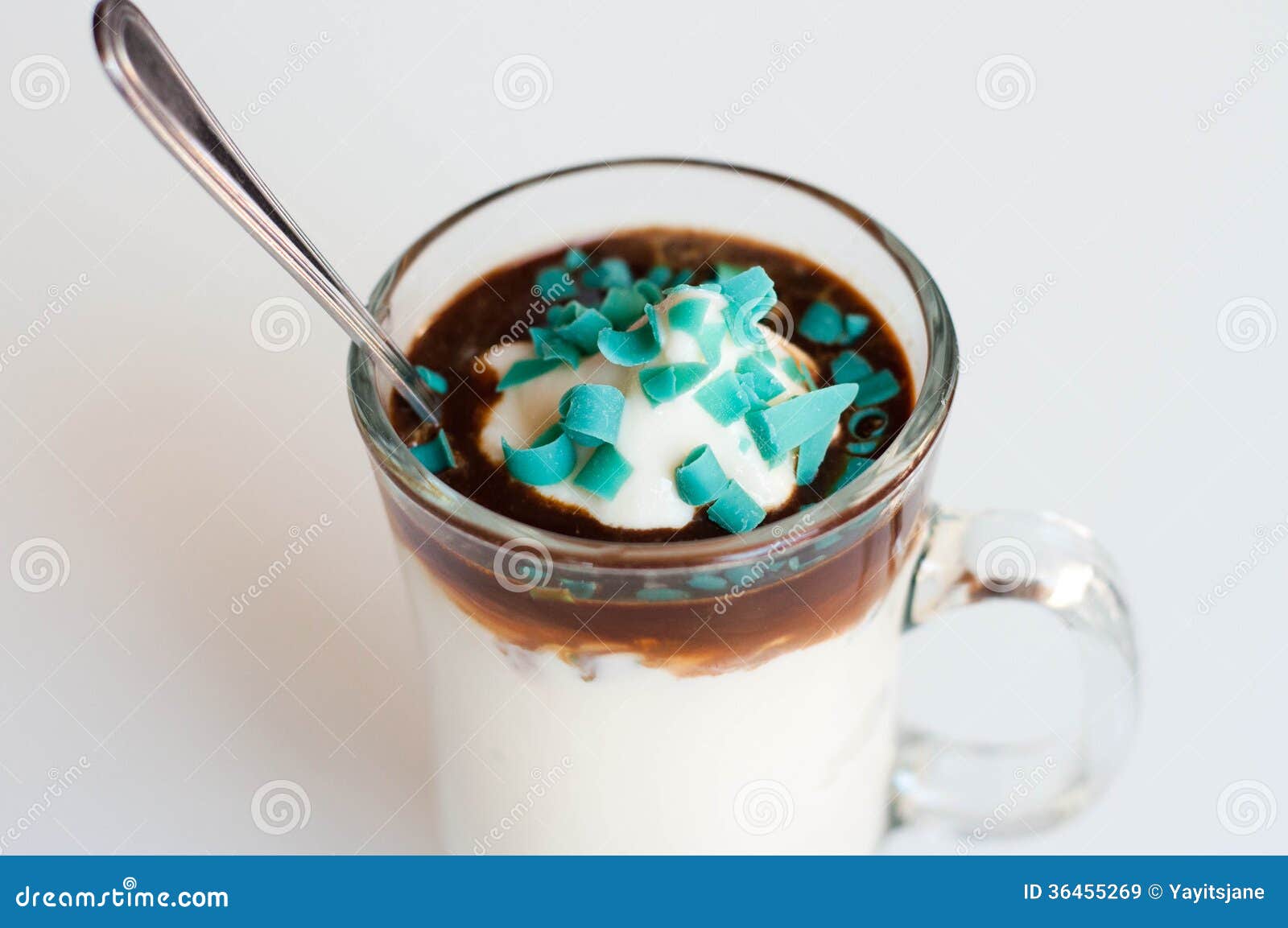 Bebida De La Menta Del Chocolate Imagen de archivo Imagen de taza