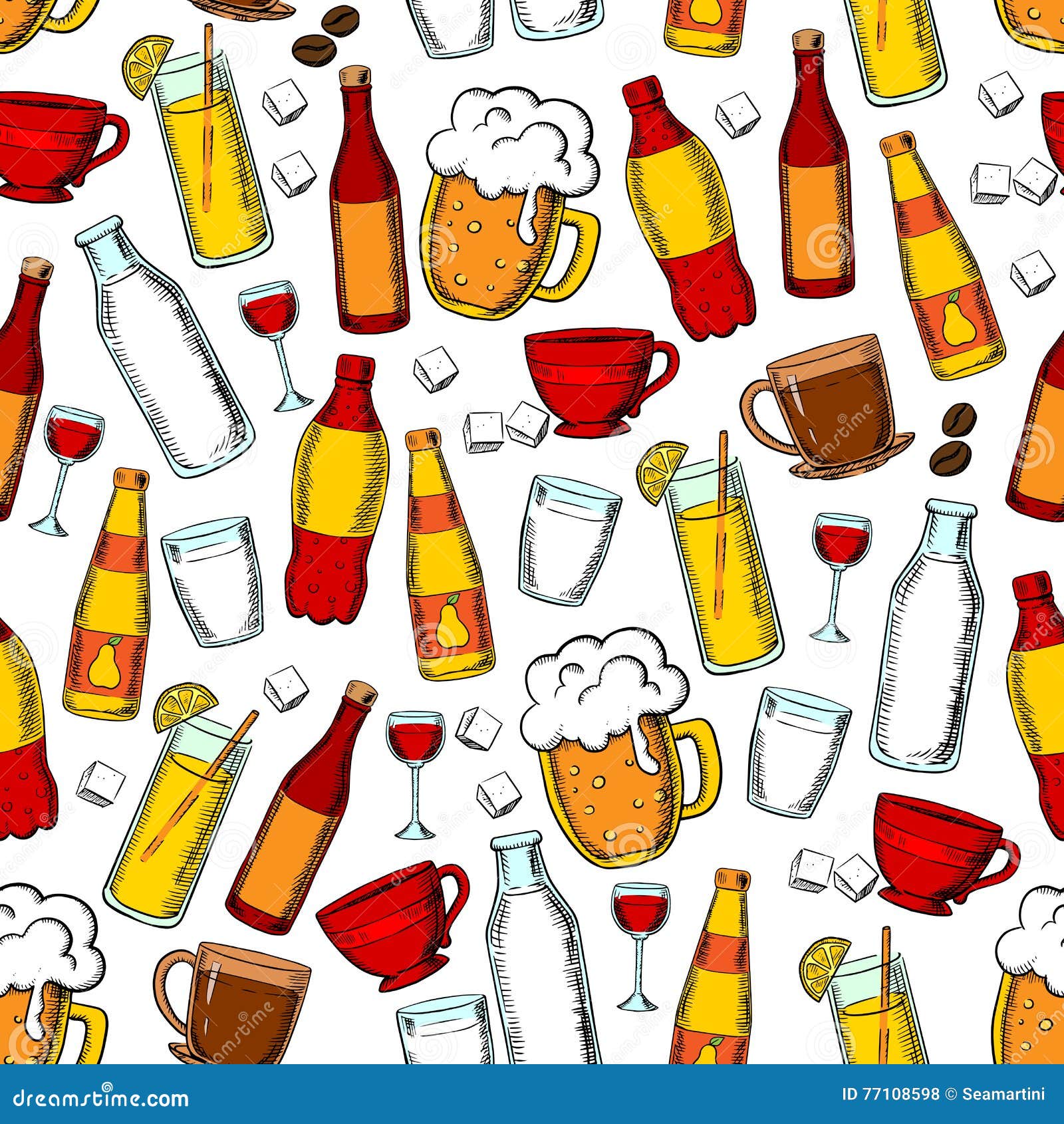 Bebidas Y Fondo Inconsútiles Del Modelo De Las Bebidas Ilustración del Vector - Ilustración de agua, destello: 77108598 Bebidas Y Fondo Inconsútiles Del Modelo De Las Bebidas Ilustración del Vector - Ilustración de agua, destello: 77108598