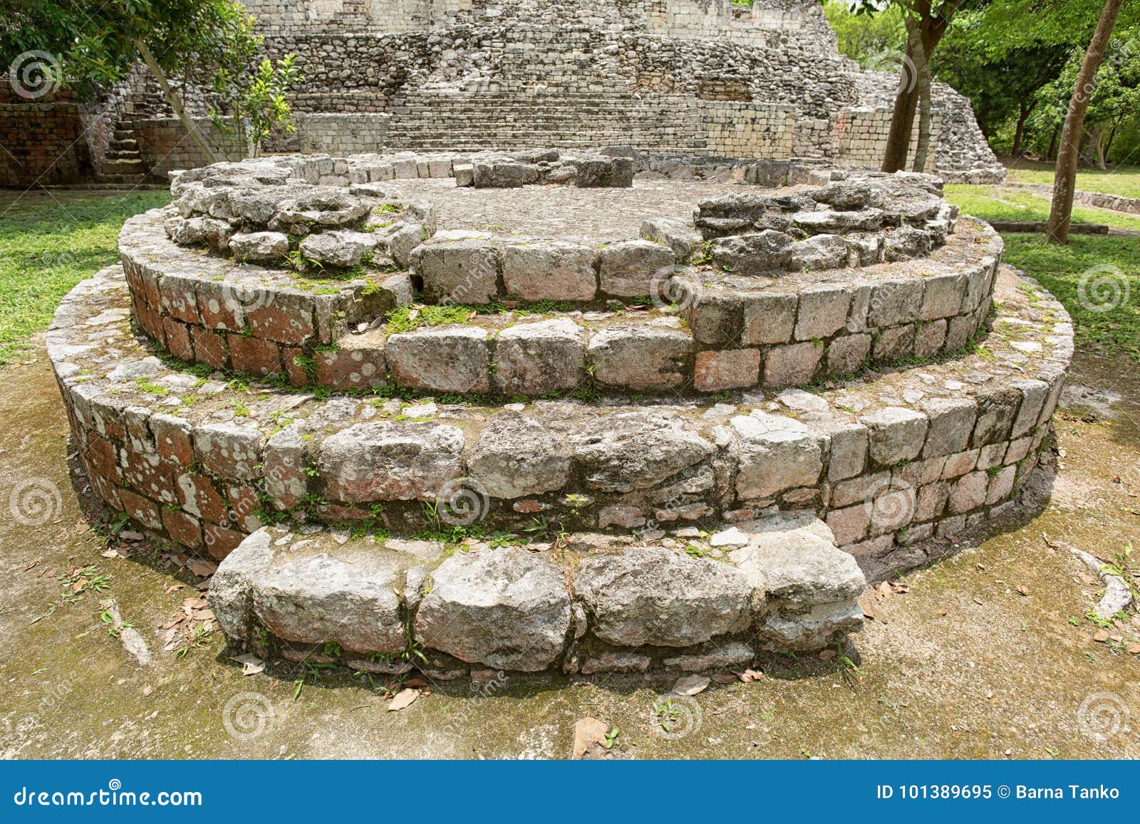becan archaeological park in yucatan mexico