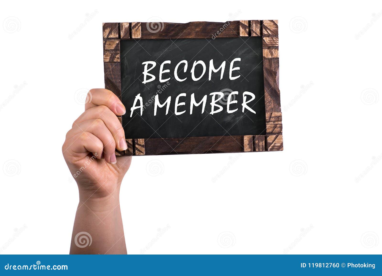 become a member on chalkboard