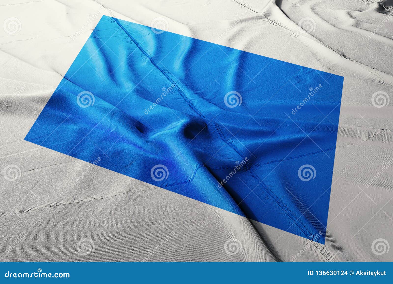 Waves Cryptocurrency Icon On Flag Stock Photo - Image of ...