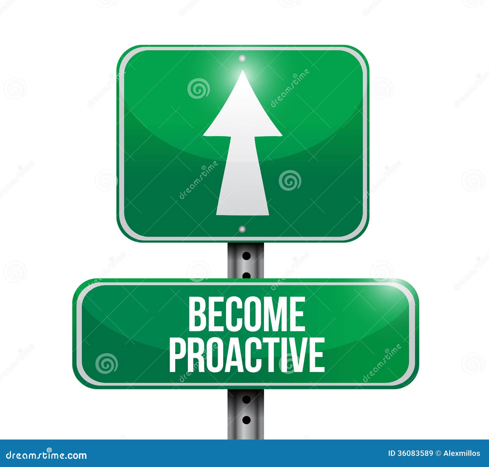 become proactive road sign  
