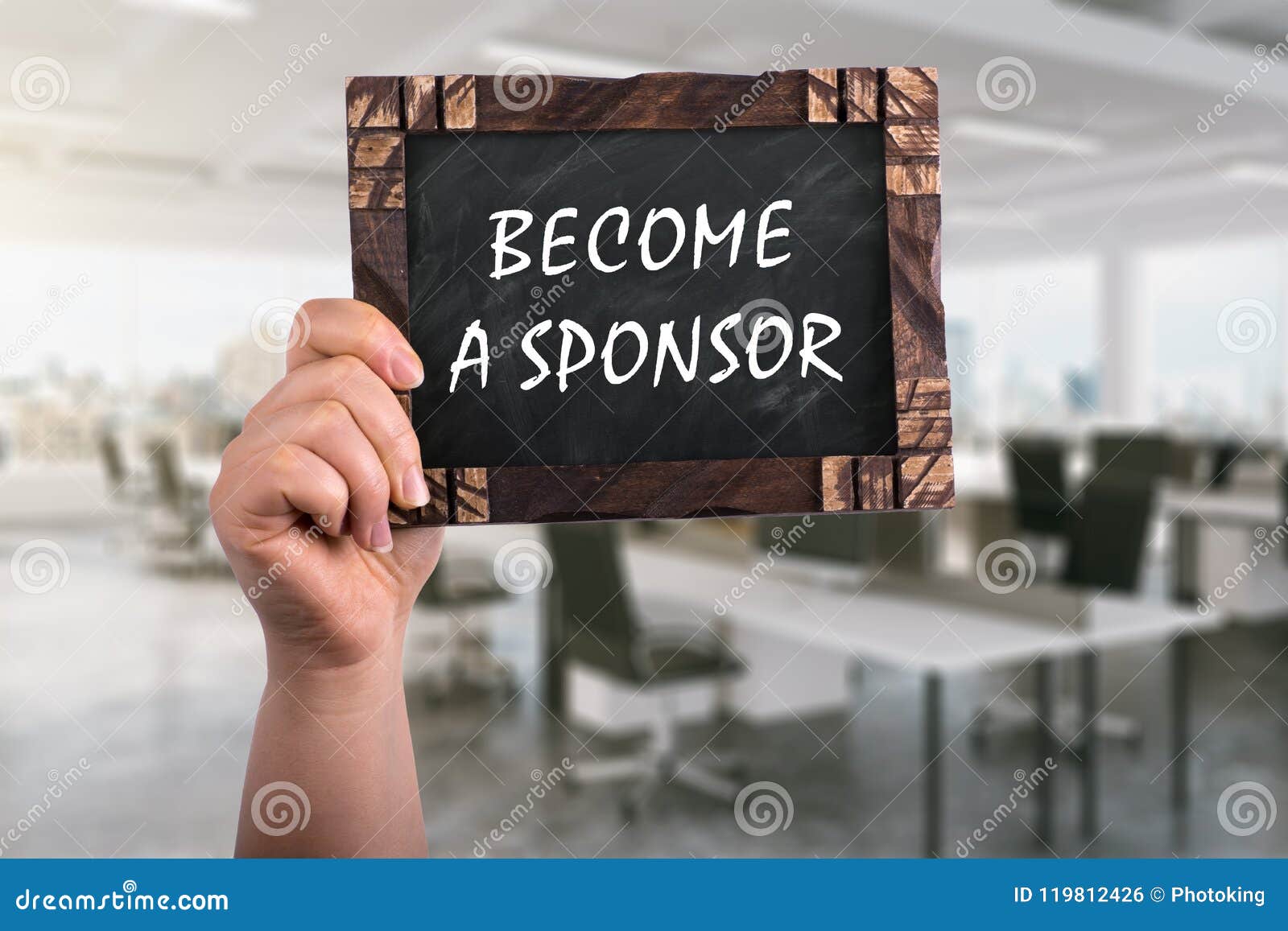 become a sponsor on chalkboard