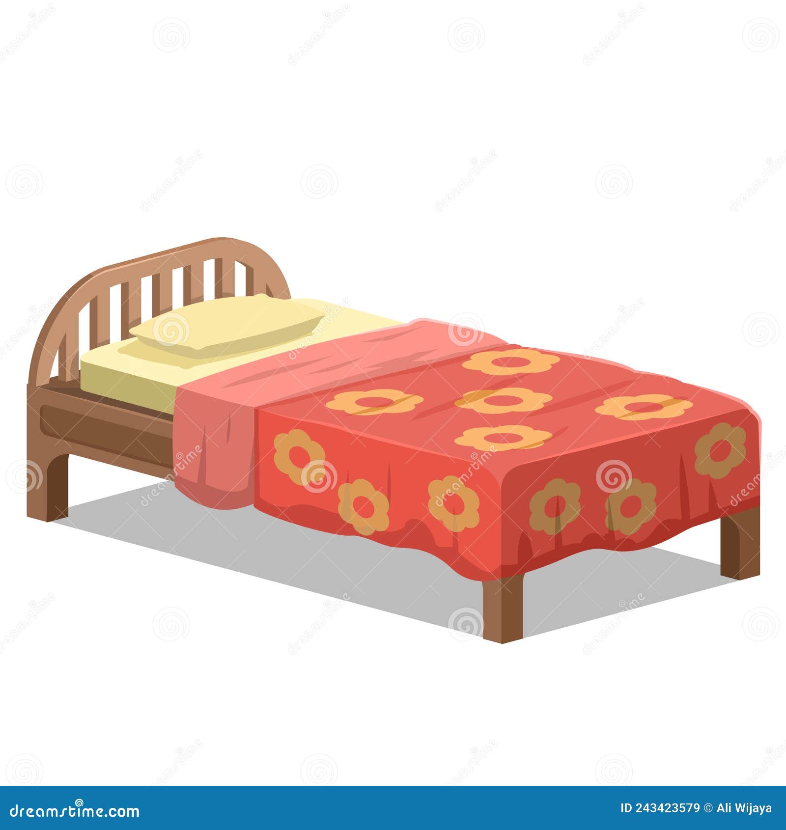  n bed with red blanket.furniture.interior.