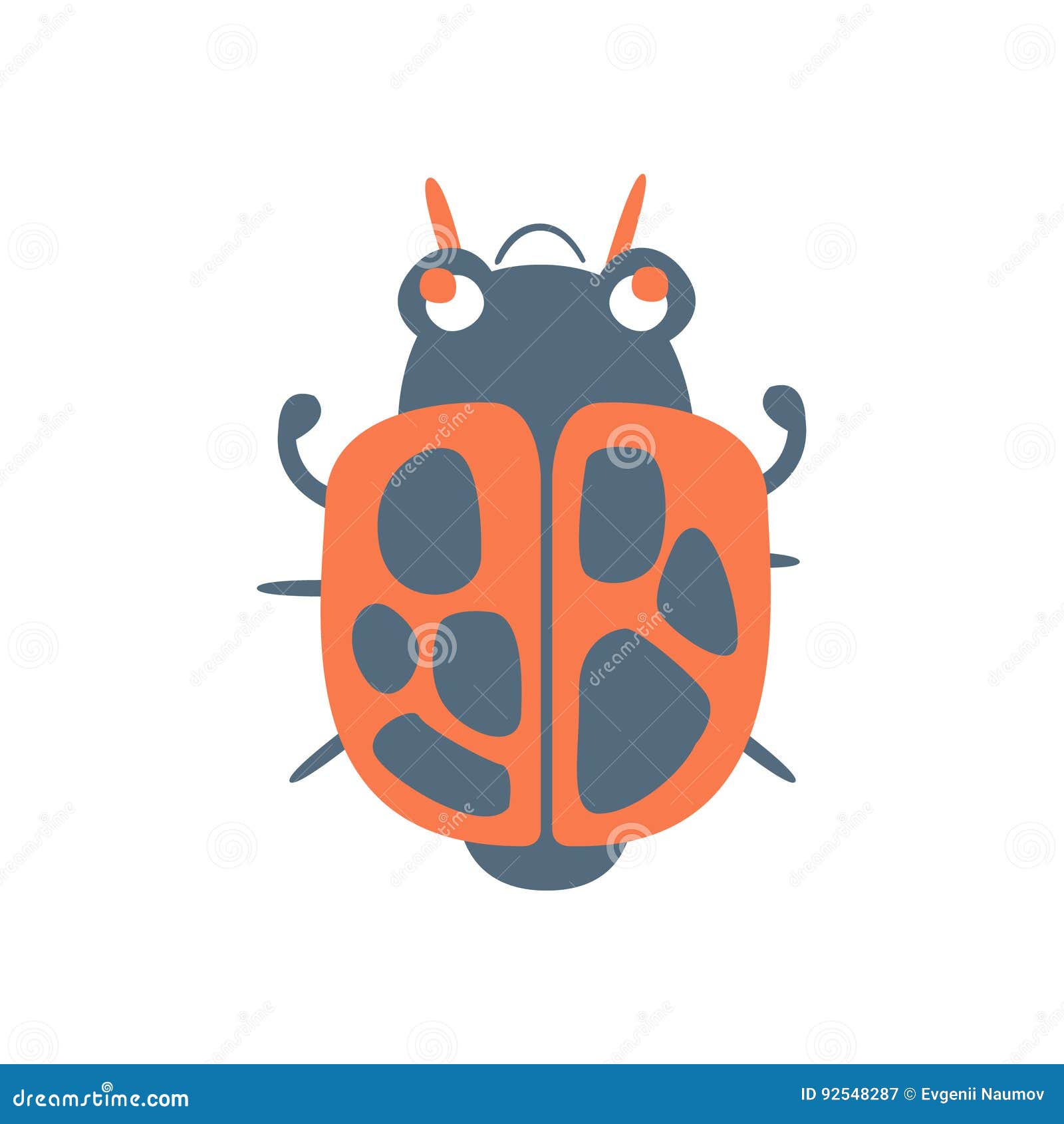 bed bug soldier cartoon colorful character  