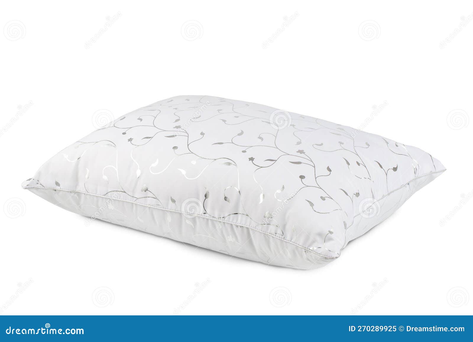 Bed Linen Pillow and Blanket Made of Quilted Fabric with Sewing Stock