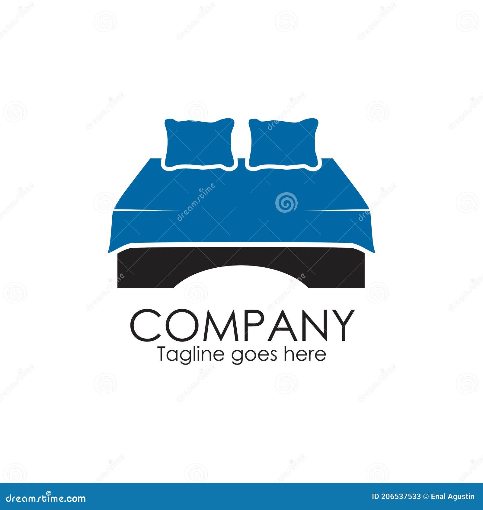Bed Logo Icon Design Template Stock Vector Illustration of furniture