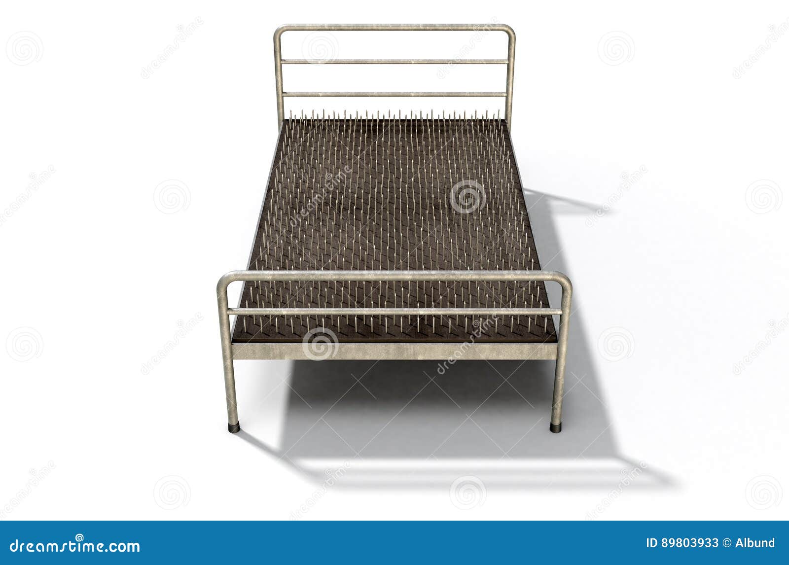 Bed of Nails stock illustration. Illustration of render 89803933