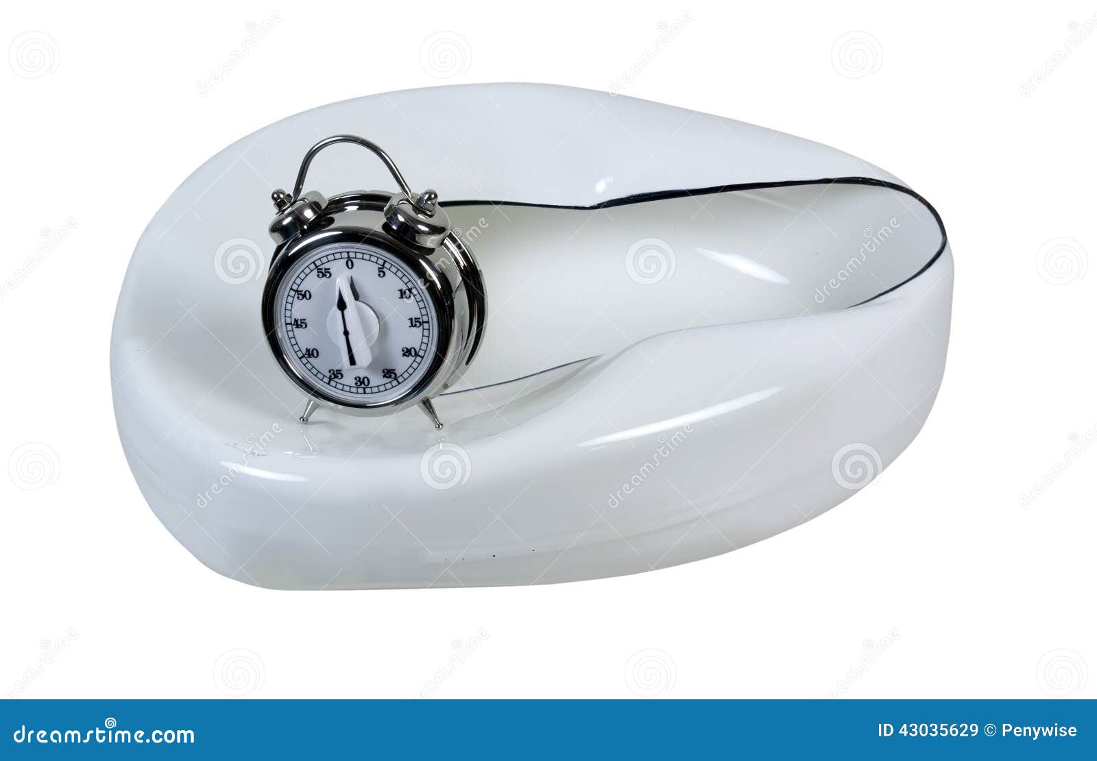 Bed Pan and Timer stock image. Image of enameled, disability 43035629