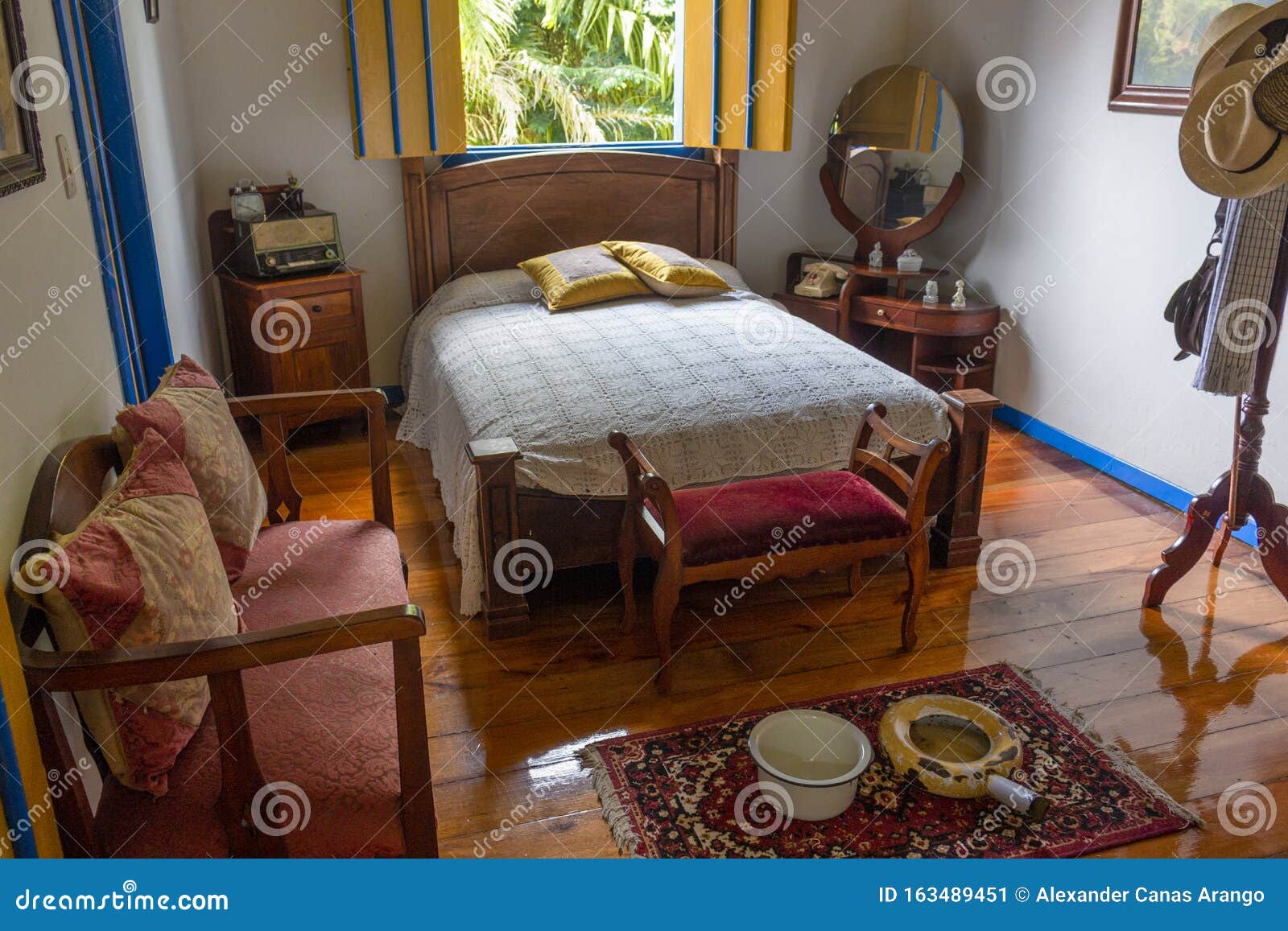 Old Colombian Bedroom Stock Image Image Of Hotel Home 163489451