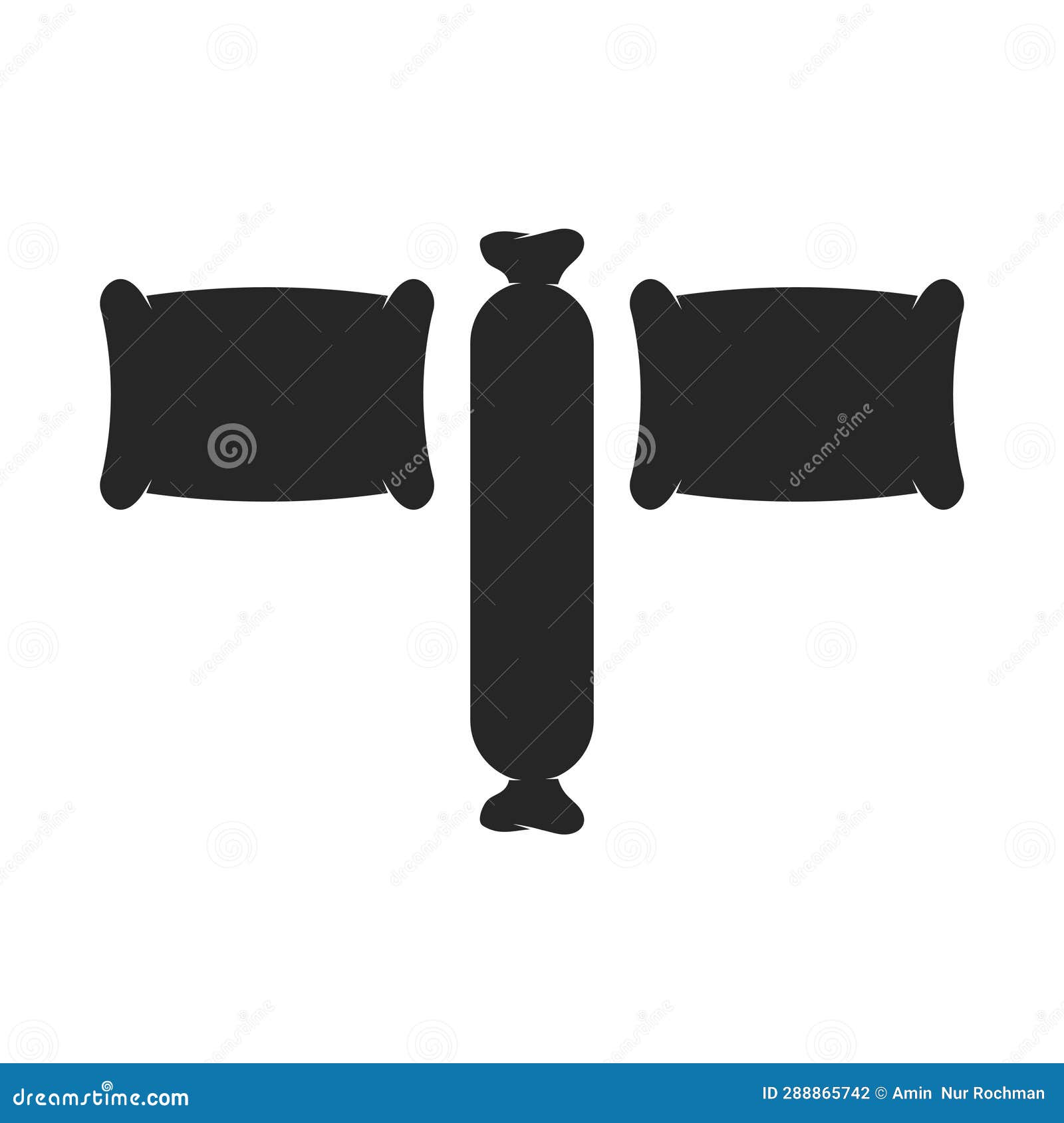 Bed and Pillow Logo Illustration Vector Design Stock Photo Image of