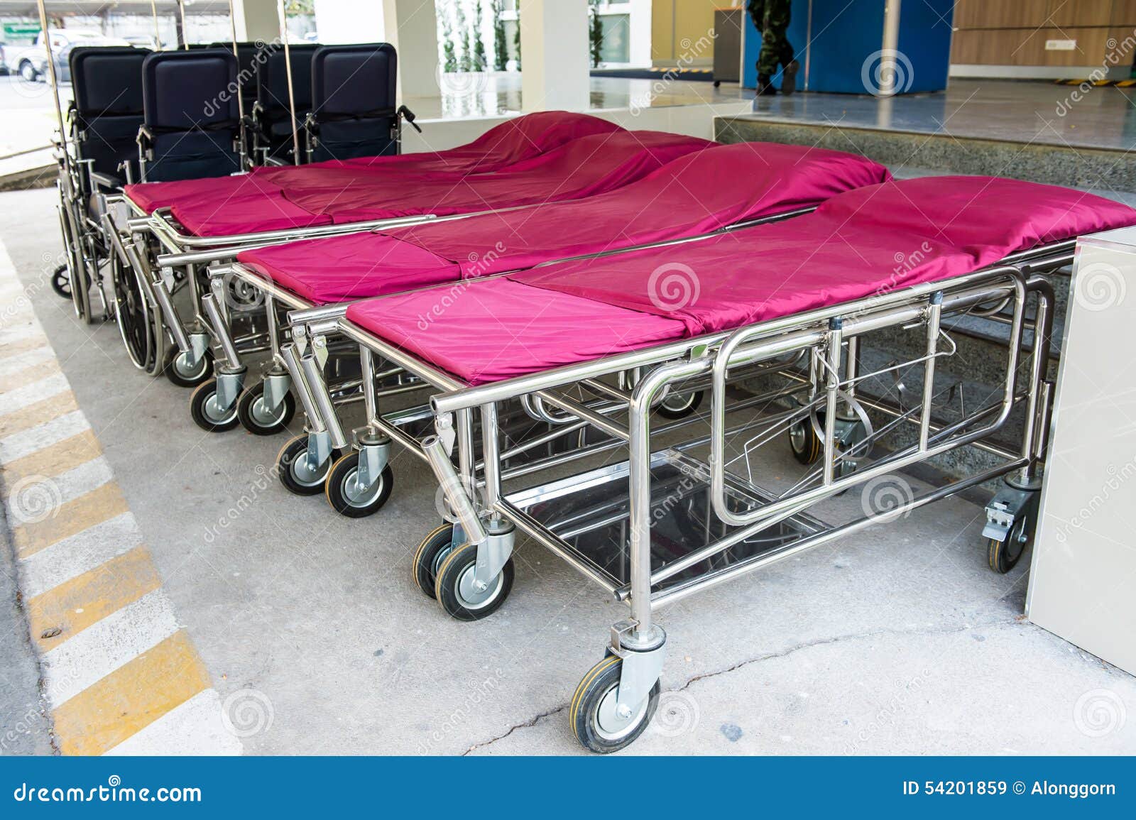 Bed for Transporting the Patient Stock Image Image of empty
