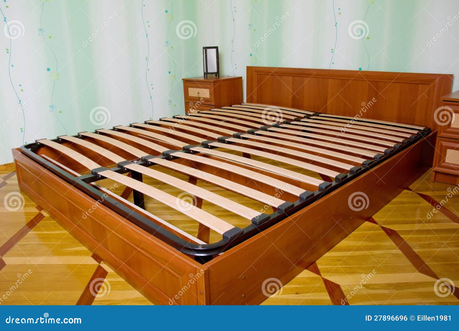 Bed With Wooden Slats For Bed Frame Stock Photo - Image of ... Bed With Wooden Slats For Bed Frame Stock Photo - Image of ...