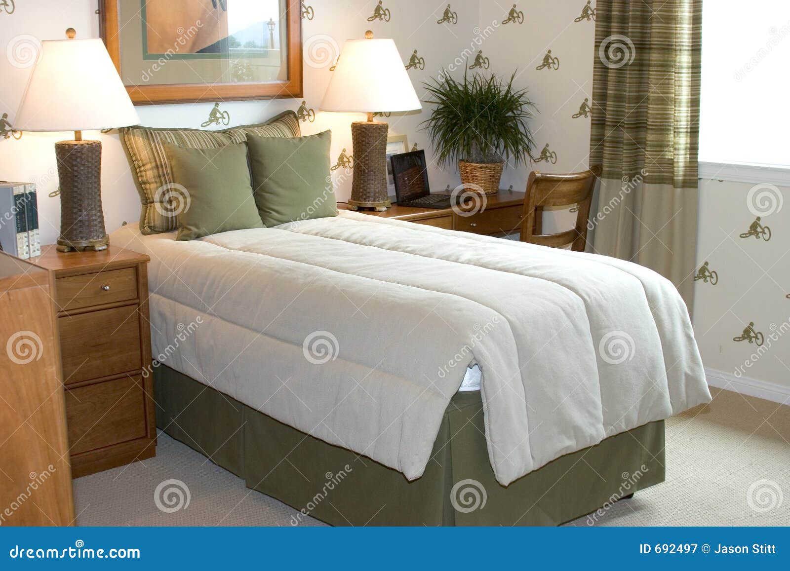 Bedroom stock image. Image of decorating, homes, design 692497