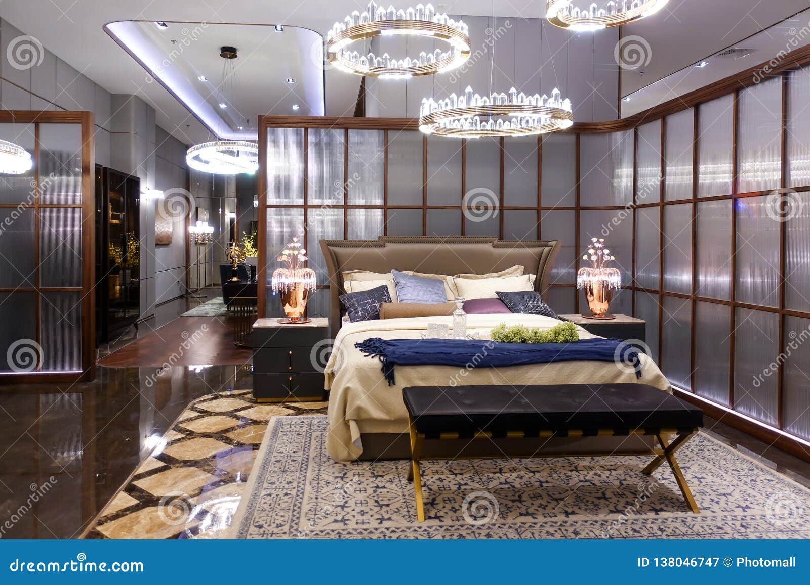 bedroom furniture in luxury hotel houseroom