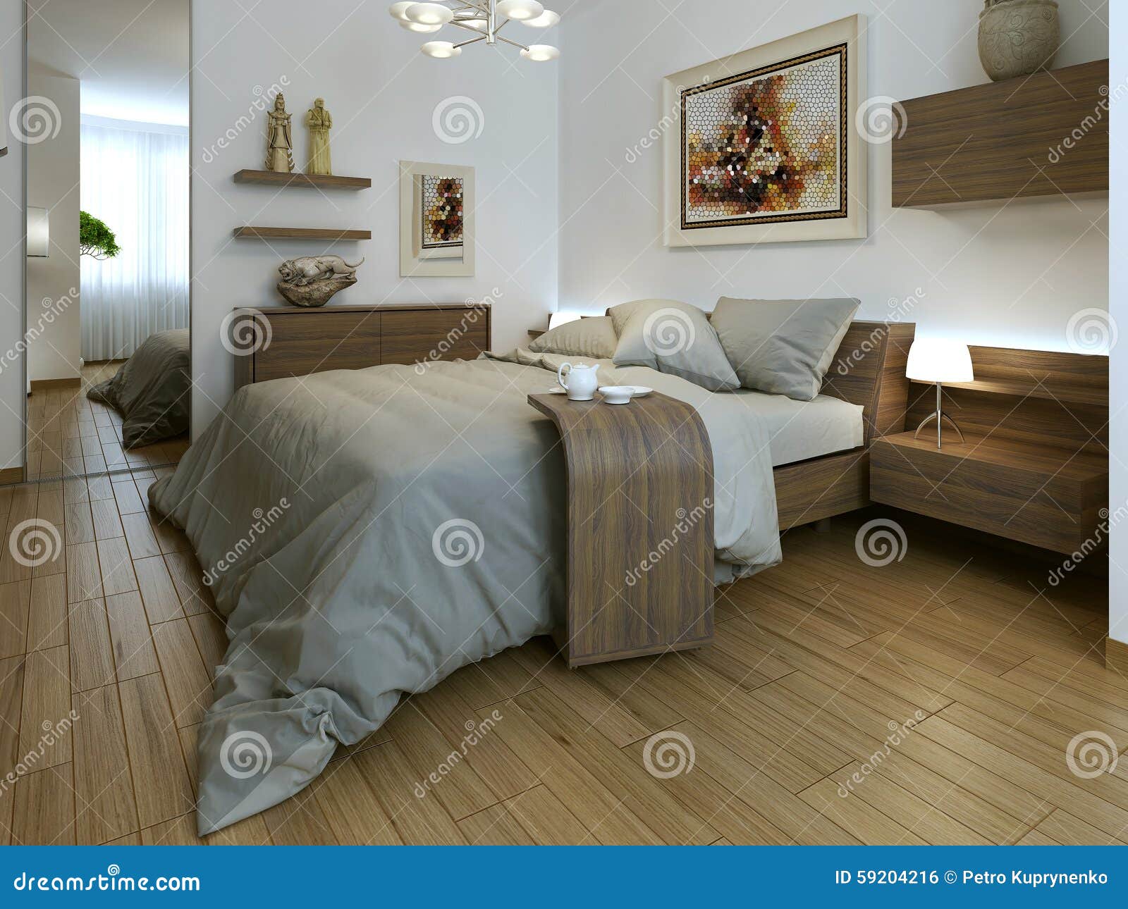 Bedroom hightech interior stock photo. Image of cape 59204216