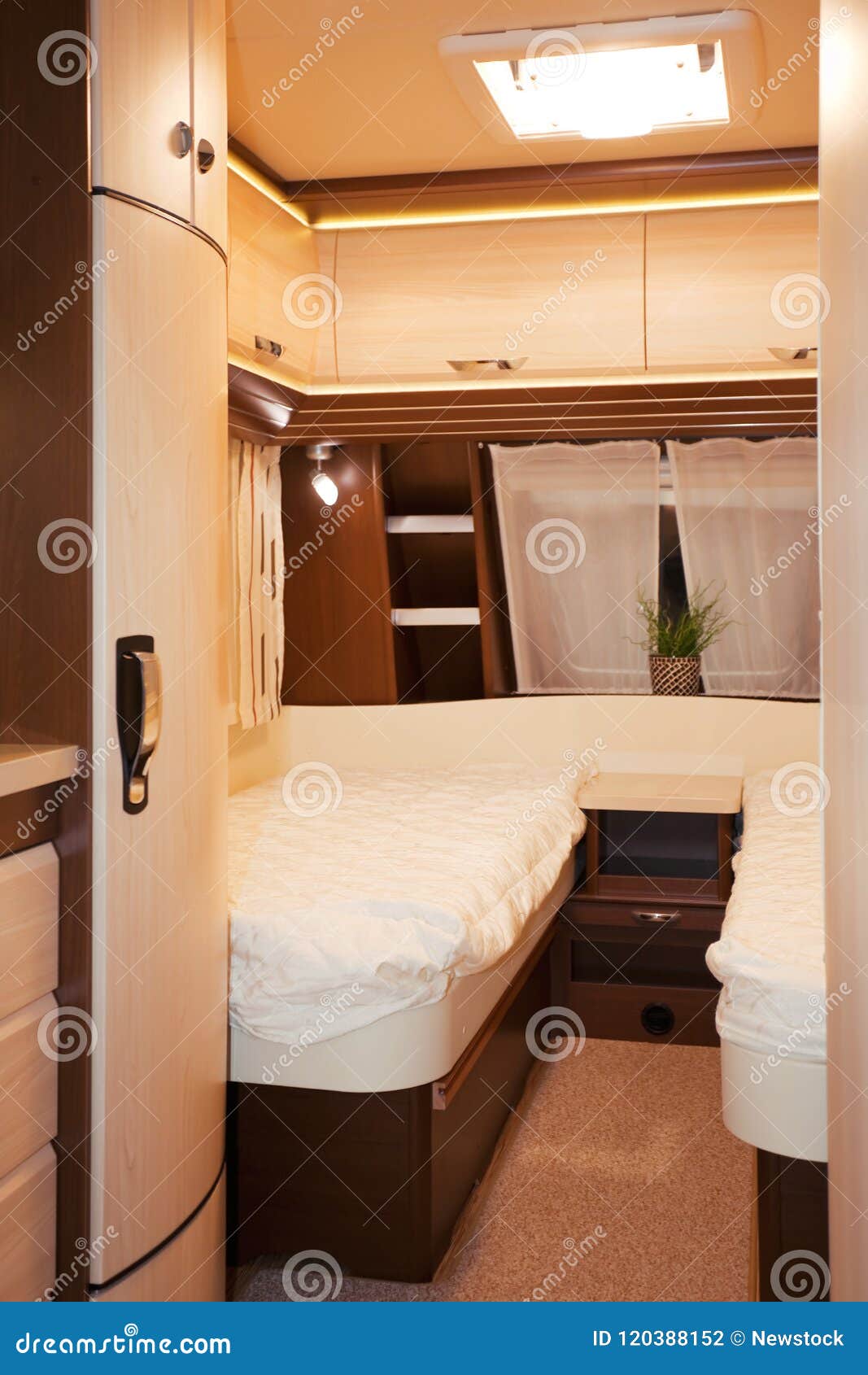 Bedroom Interior Of Mobile Home Stock Photo Image Of