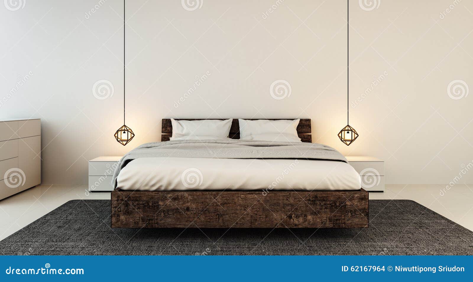 bedroom interior for modern home and hotel bedroom