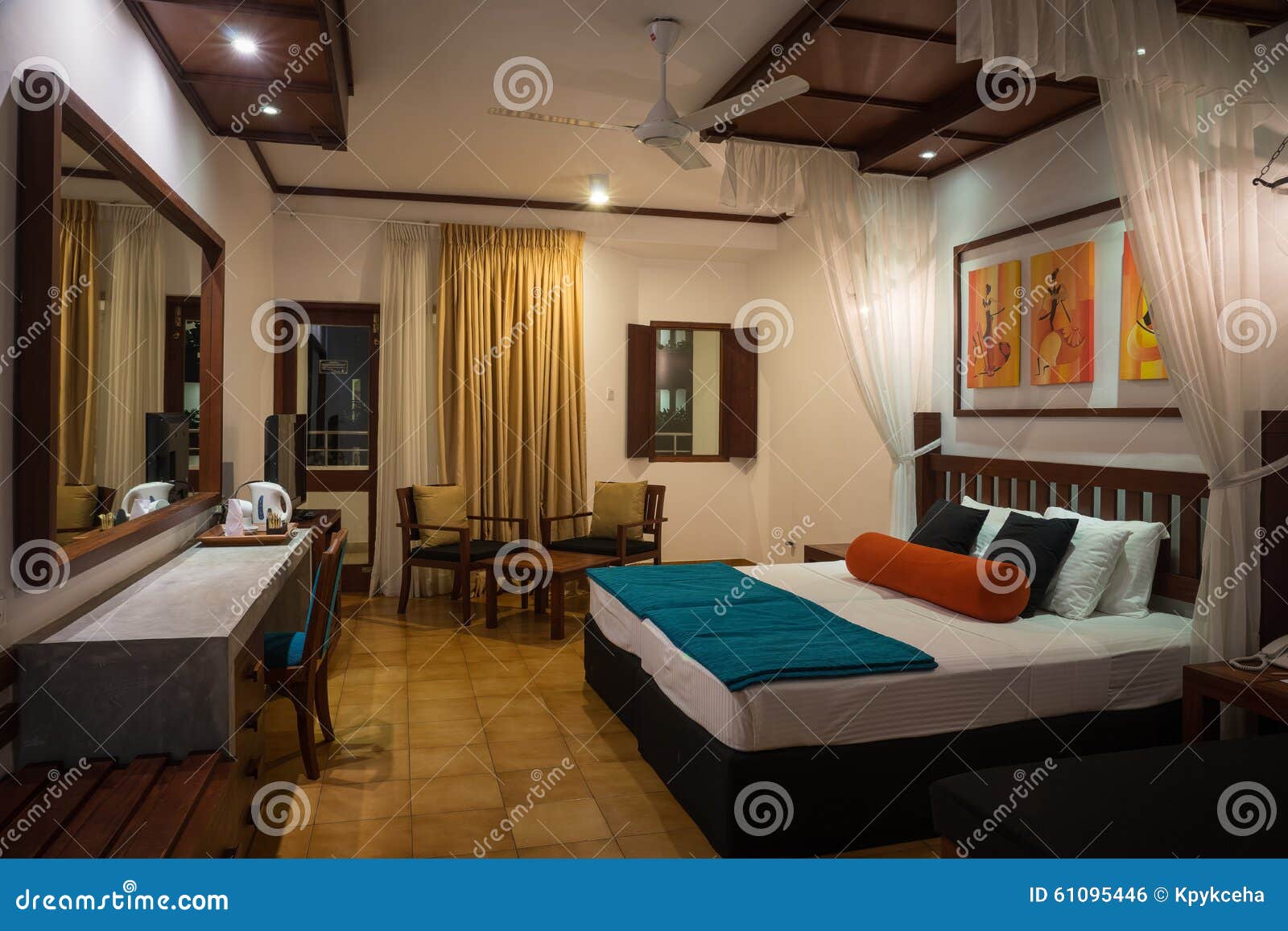 Sri Lanka Kalutara 4.3.2006 Elephant And Mahout Walking Across Grass