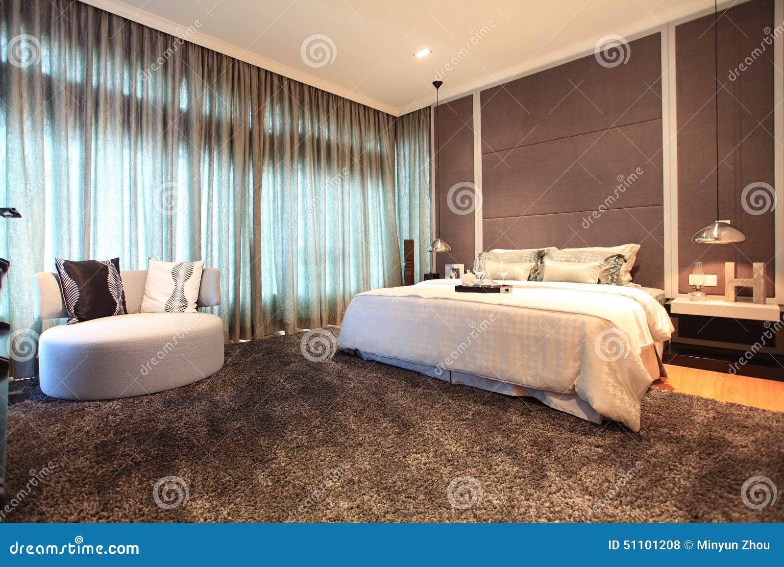 Bedroom In Luxury Condo In Kuala Lumpur Editorial Stock