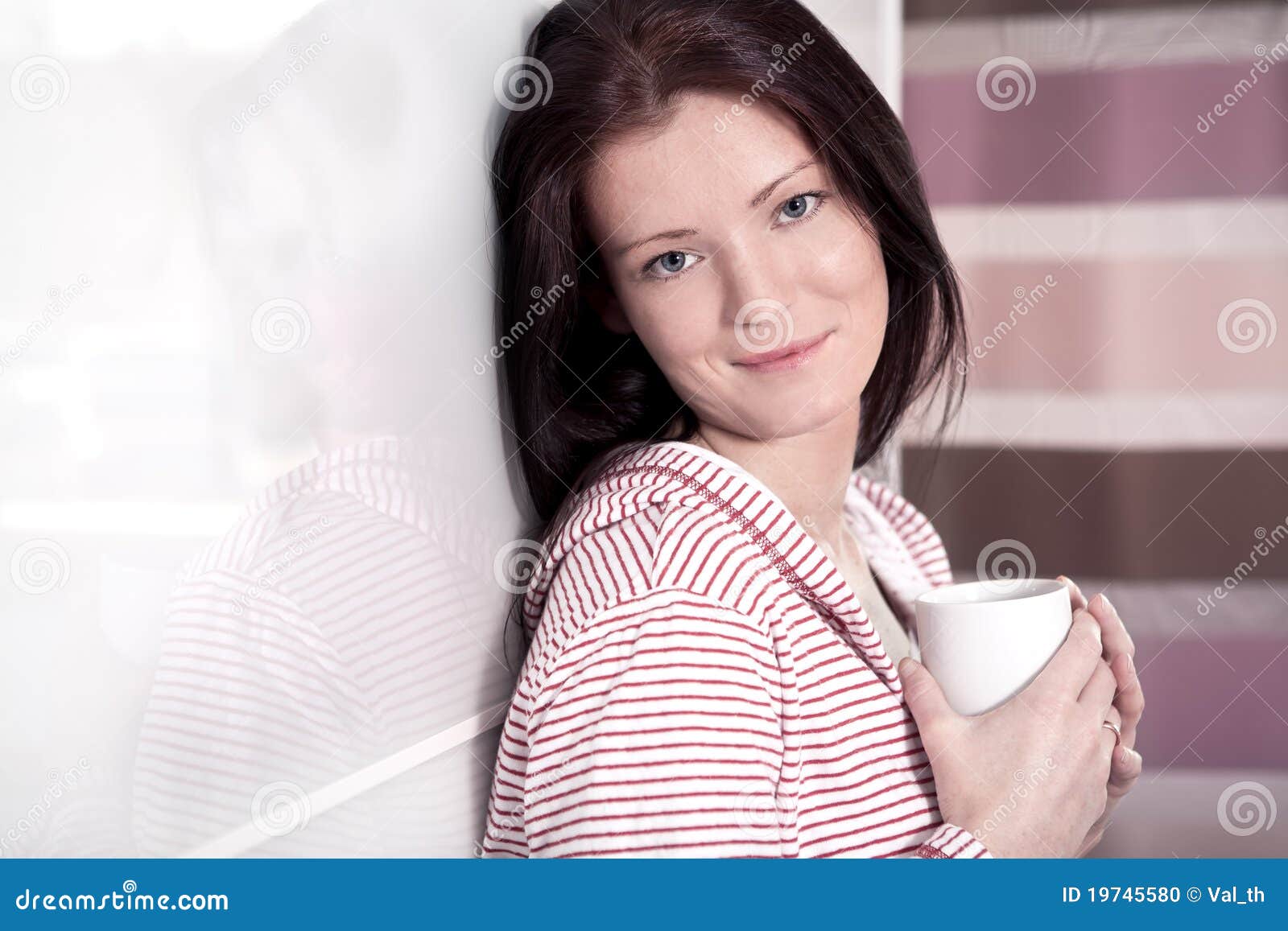 Bedroom portrait stock photo. Image of morning, home 19745580