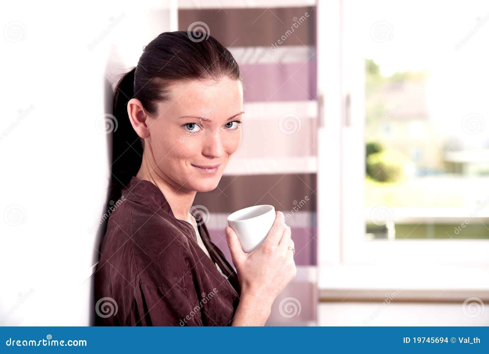 Bedroom portrait stock photo. Image of person, females 19745694