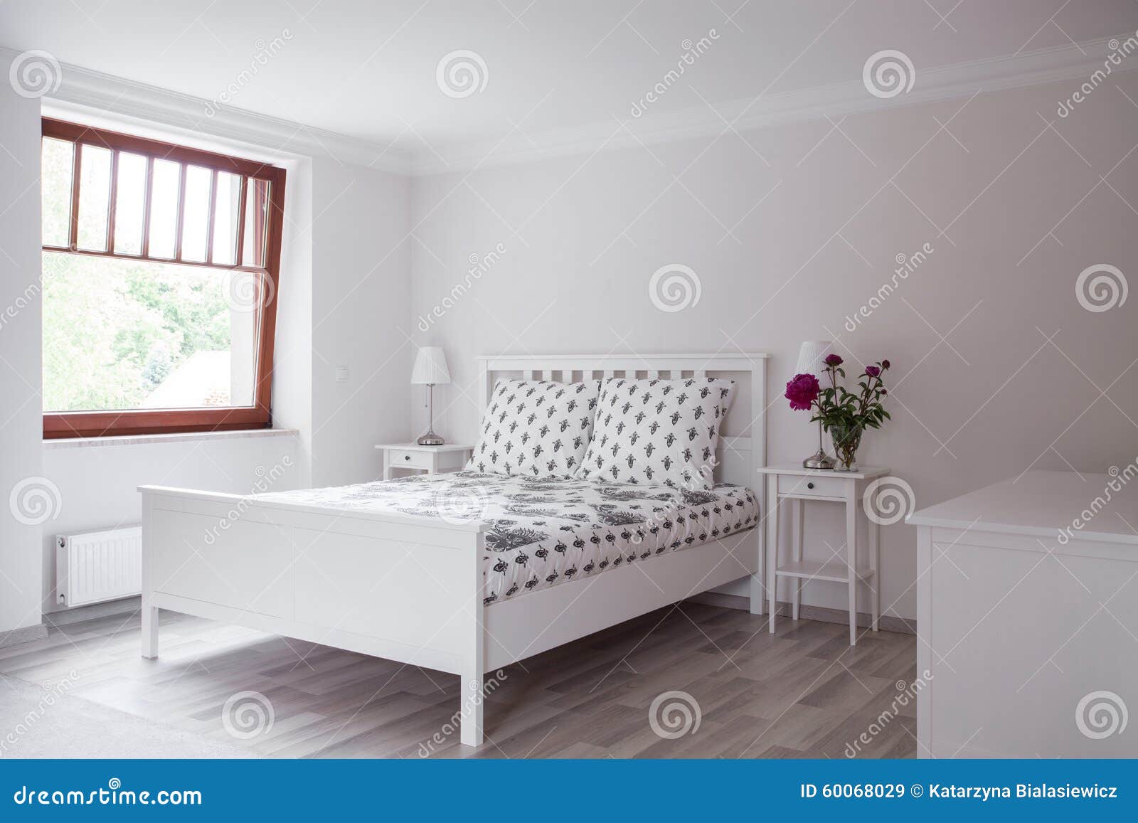 Bedroom in romantic style stock image. Image of decorative 60068029