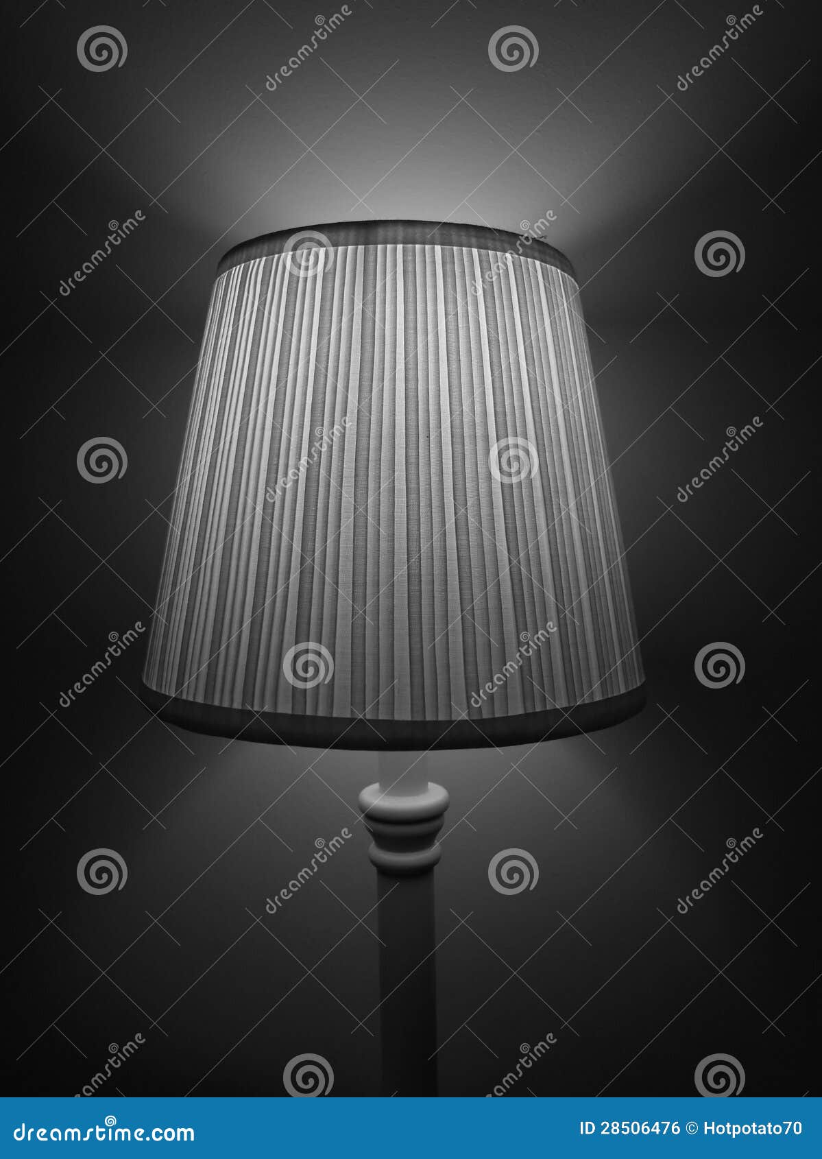 Bedside Lamp in Black and White Stock Photo Image of lamp, living