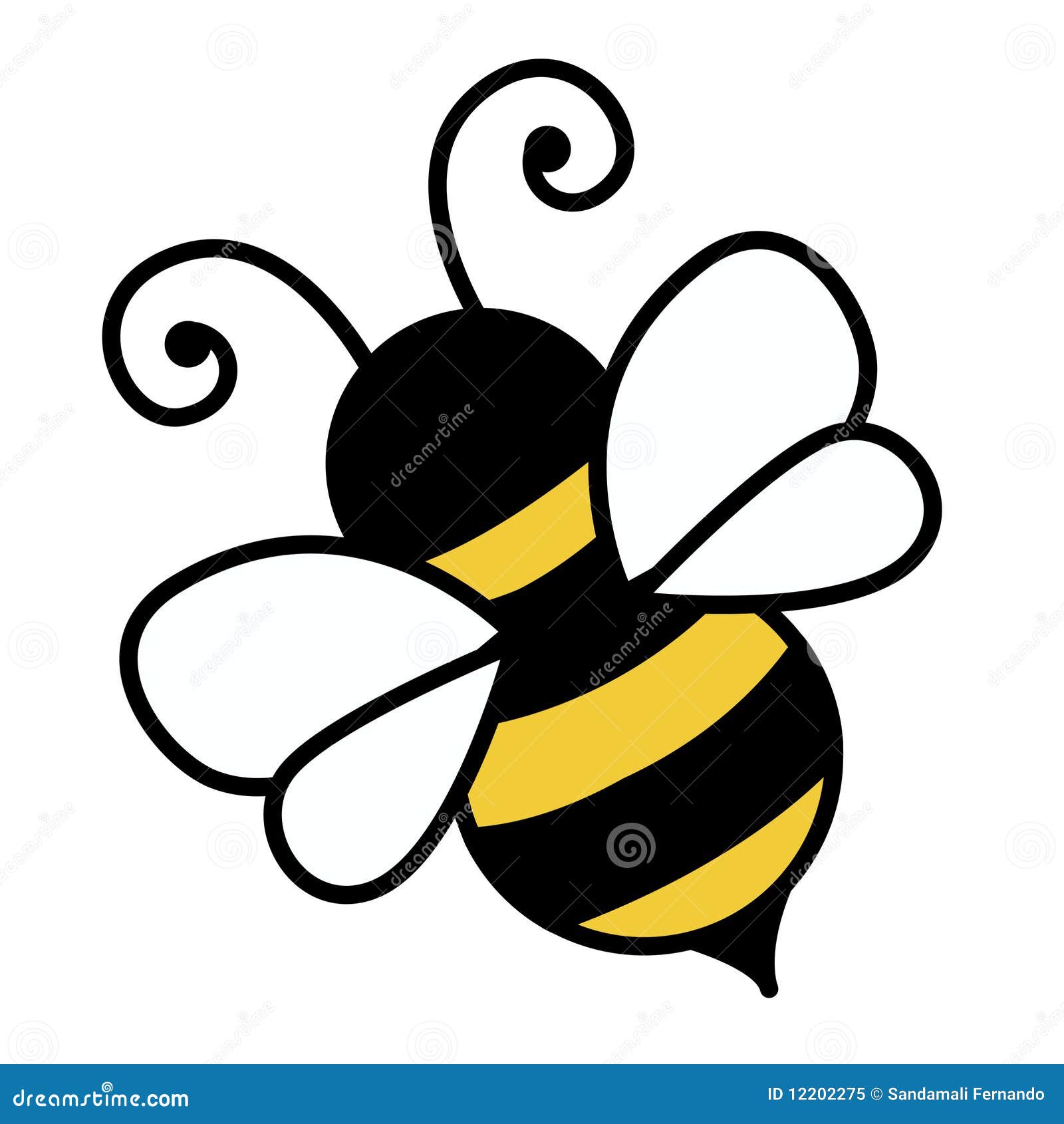 bumble bee cartoon clipart free