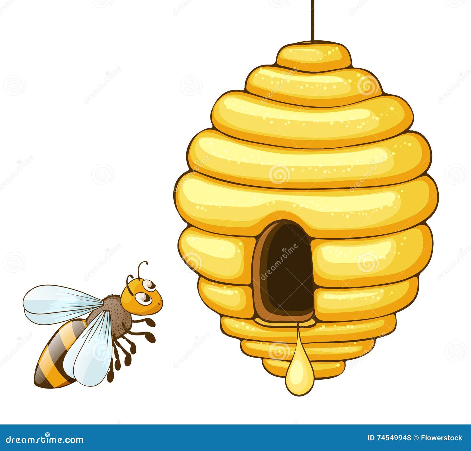 flying honey bee clip art