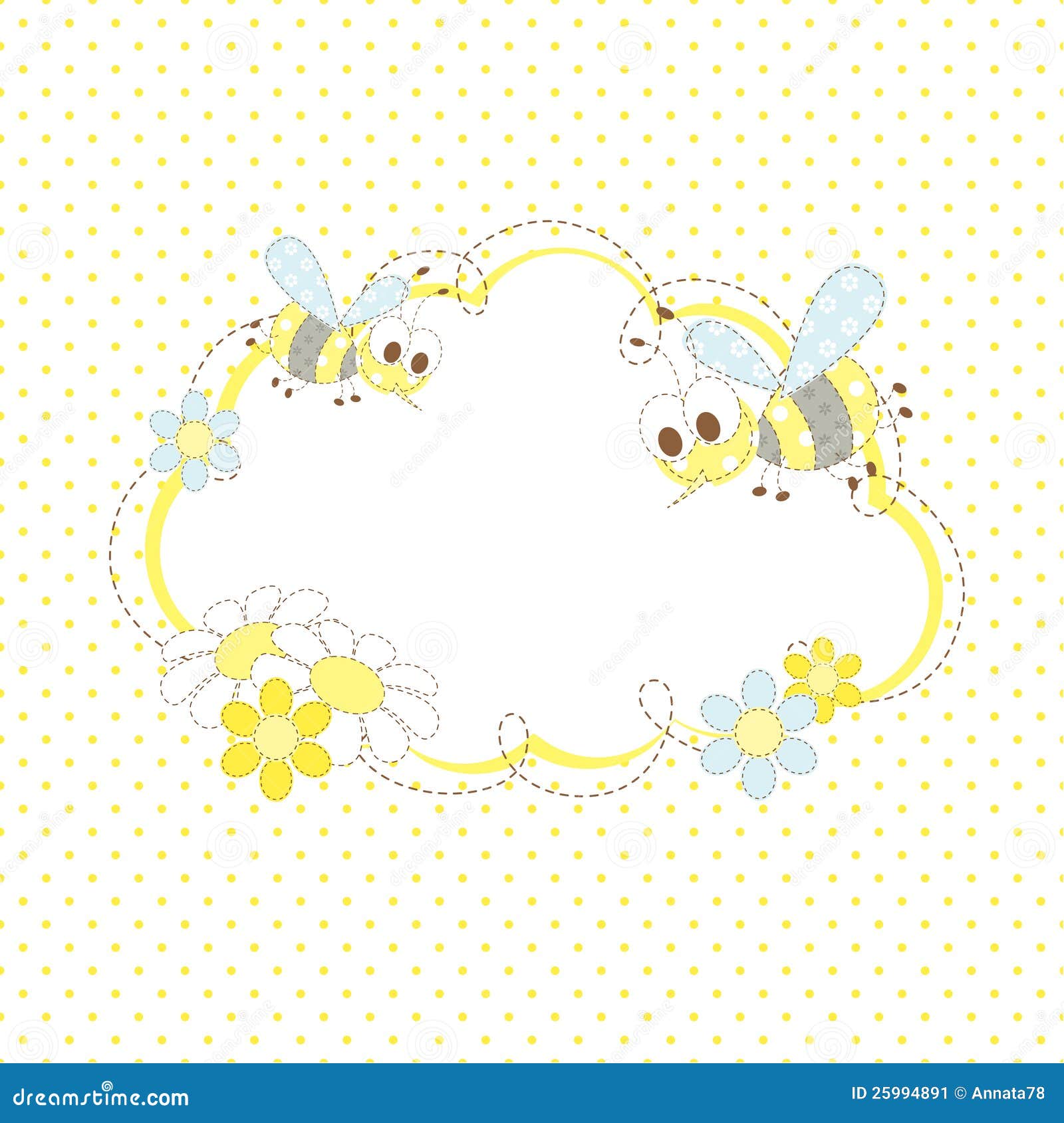 Bee Frame Stock Image Image 25994891