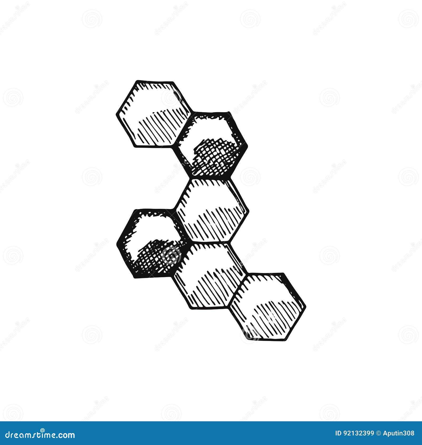 honeycomb drawing