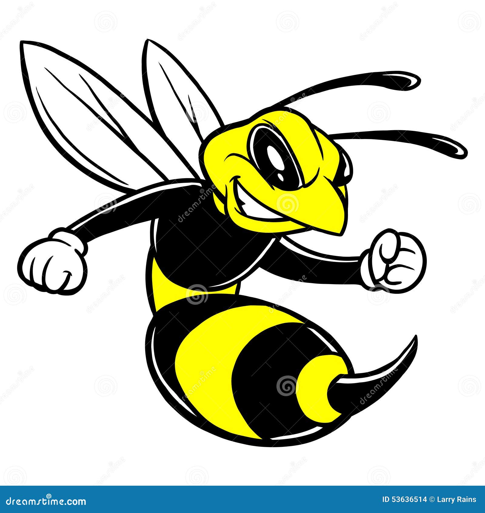 Download Bee Mascot Stock Vector - Image: 53636514