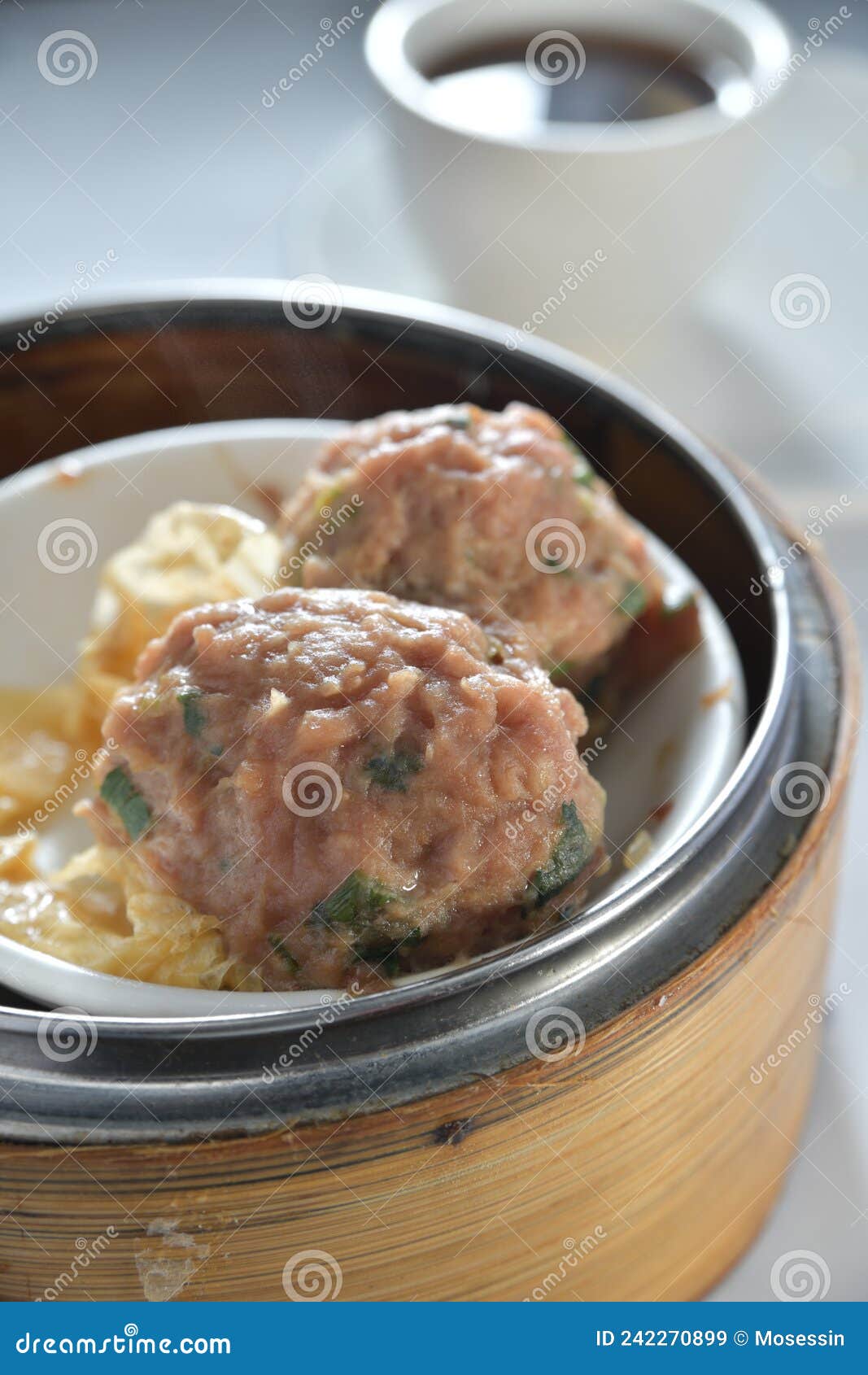Beef ball dim sum stock image. Image of dish, breakfast 242270899